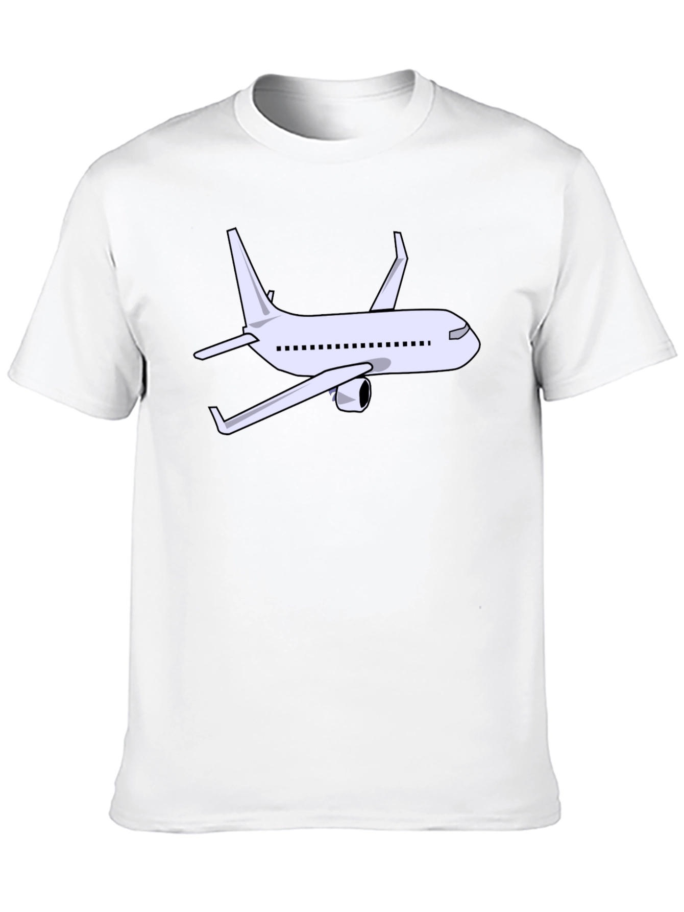 Airplane Graphic Tee - Black Cotton Shirt