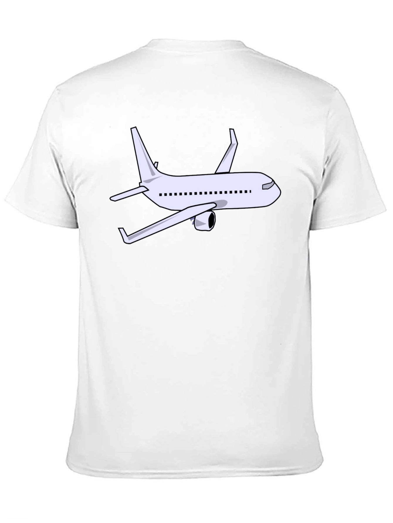 Airplane Graphic Tee - Black Cotton Shirt