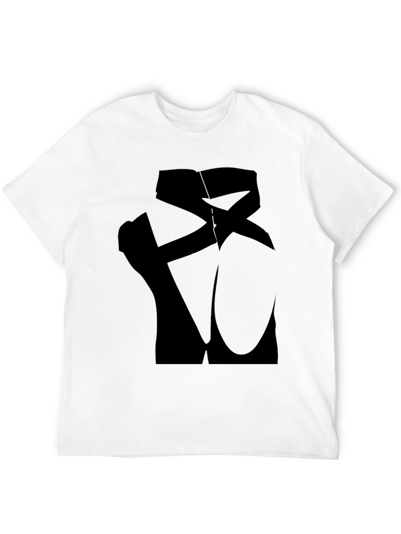 Abstract Ballet Pointe Shoes Graphic Tee - Black