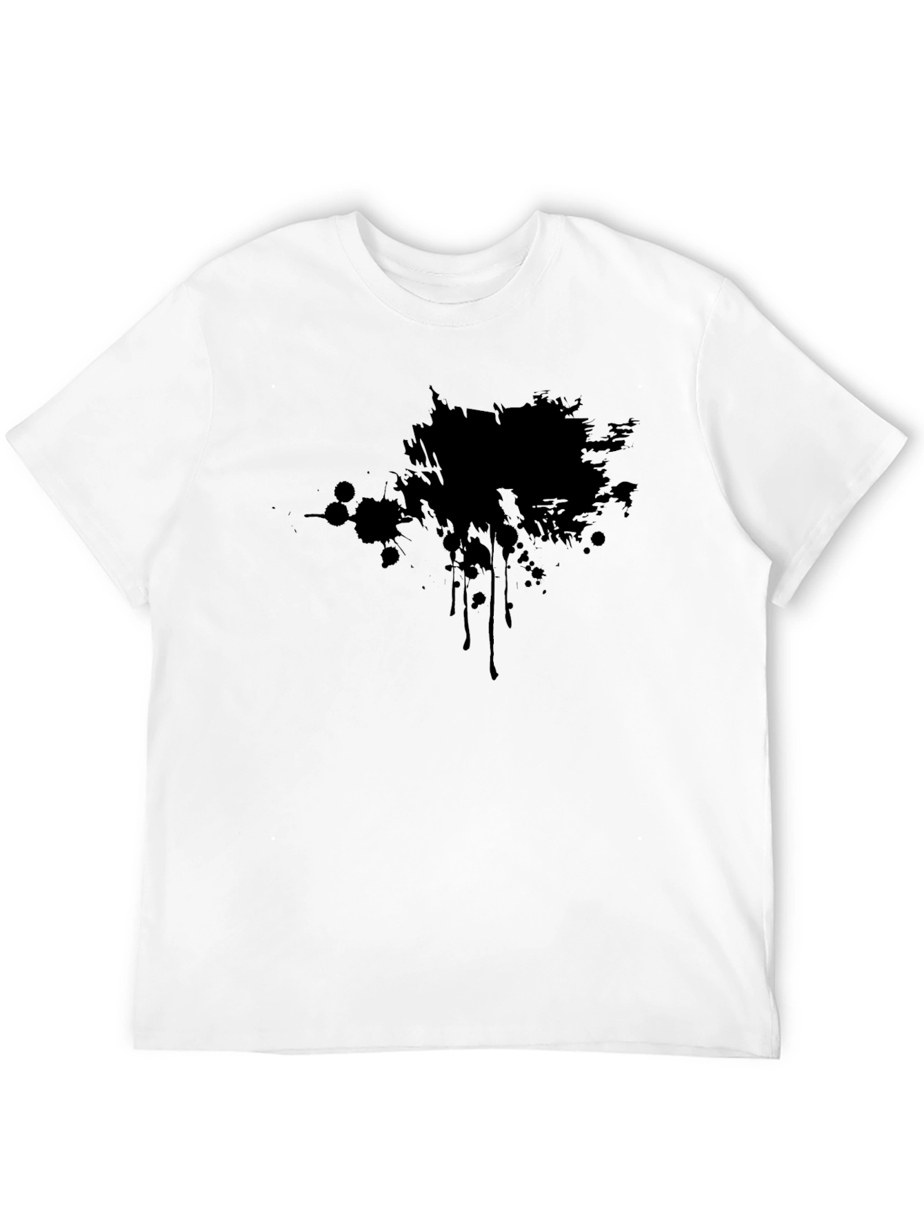 Abstract Graphic Black T-Shirt for Men
