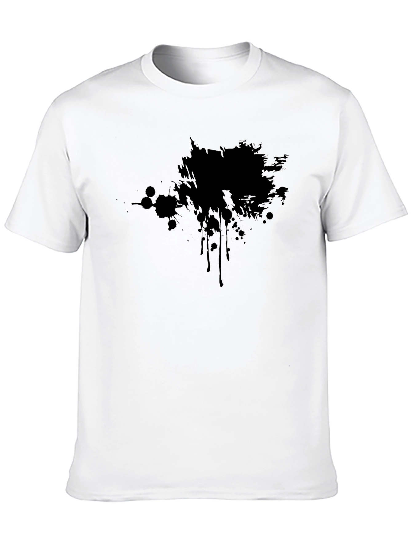 Abstract Graphic Black T-Shirt for Men