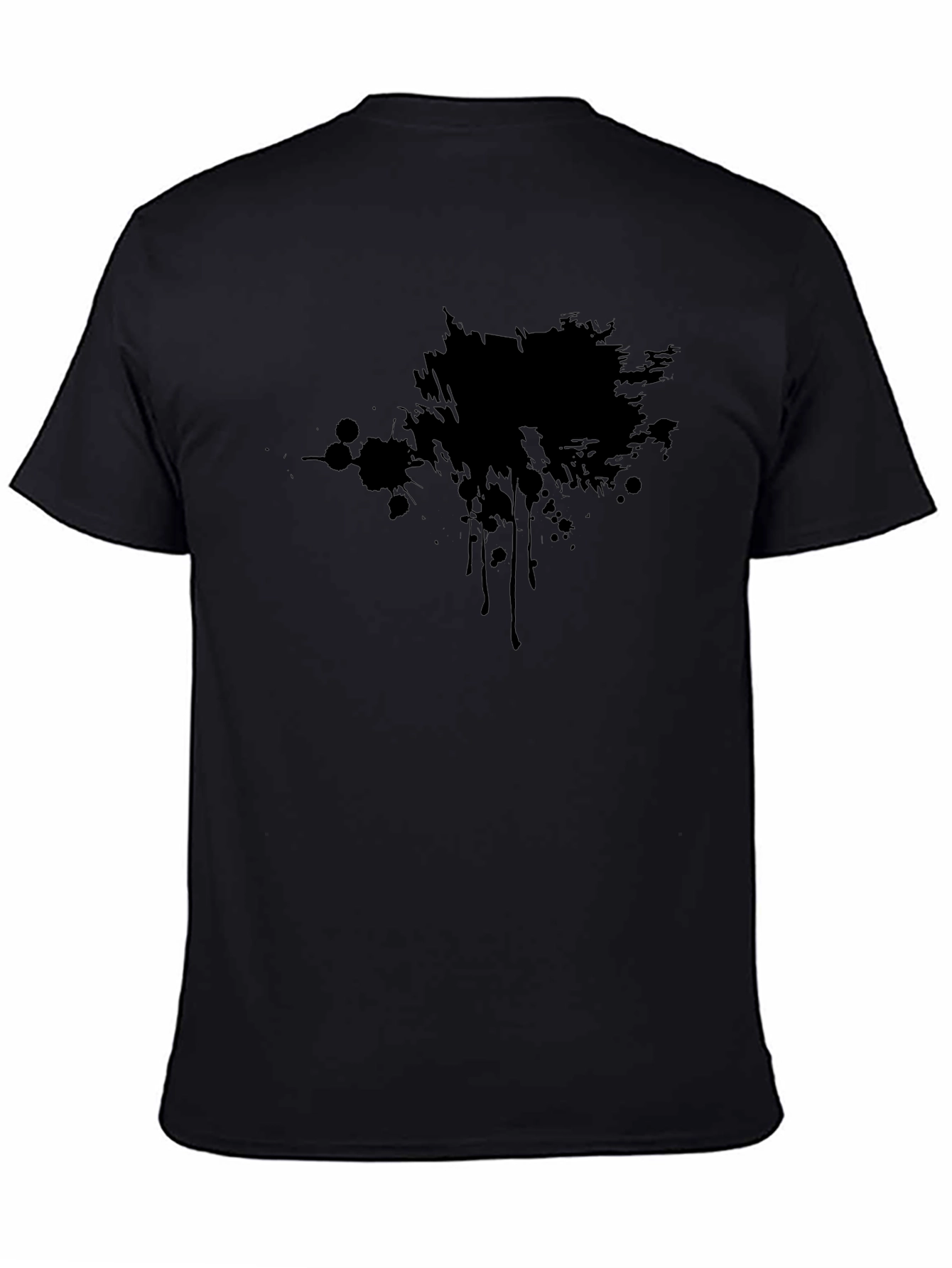 Abstract Graphic Black T-Shirt for Men
