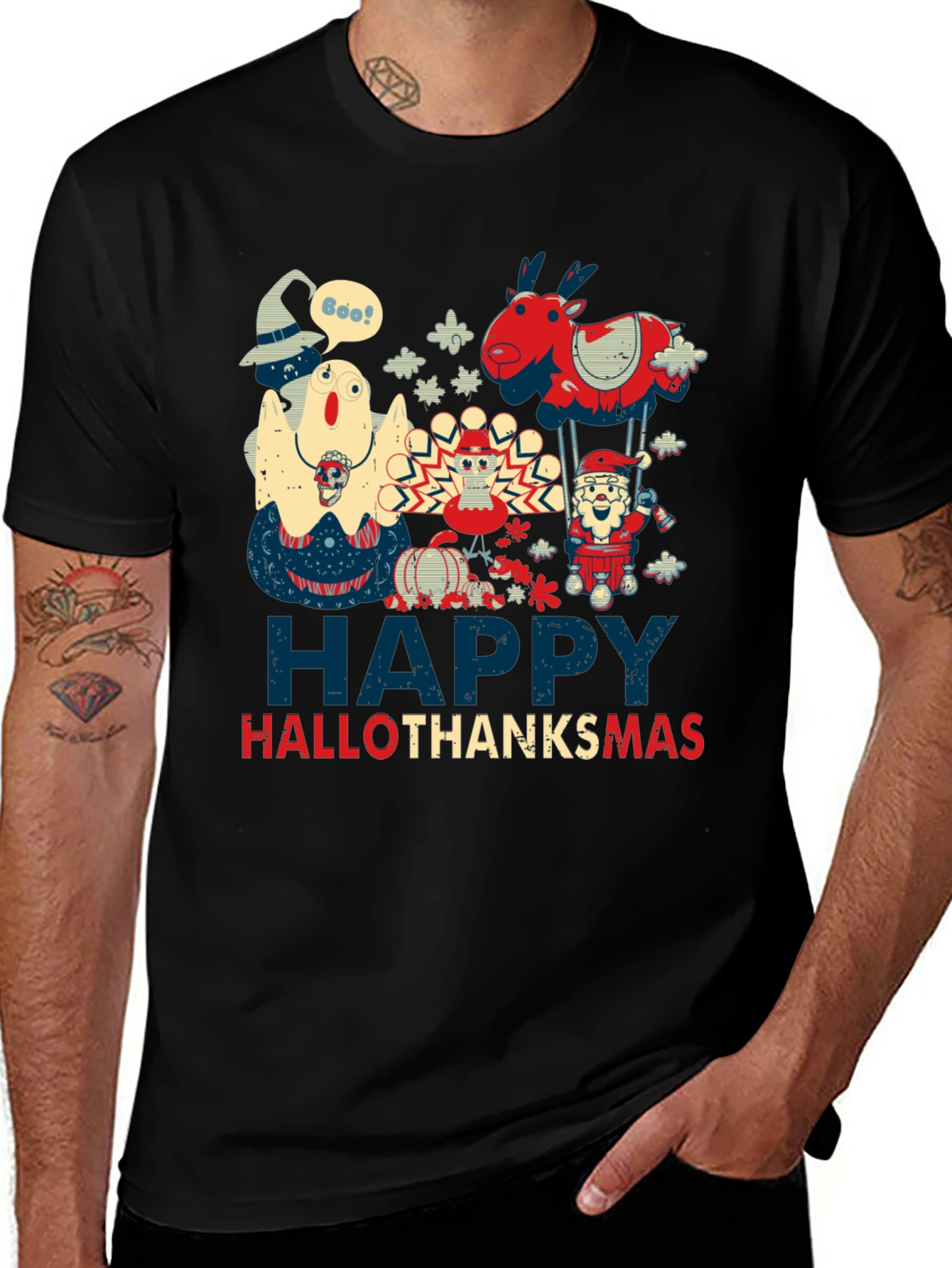 Happy Hallothanksmas T-Shirt