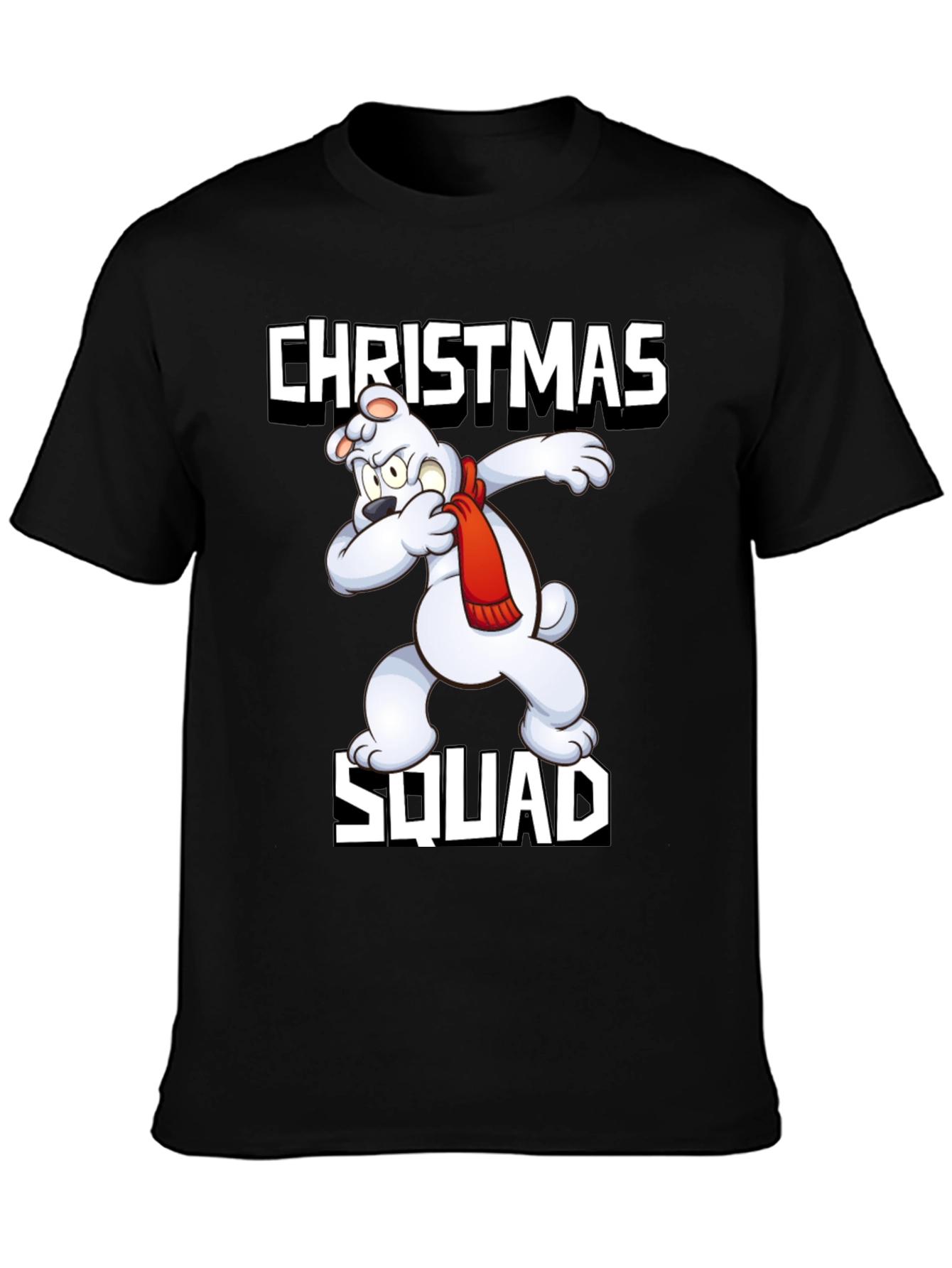 Christmas Squad T-Shirt Dabbing Polar Bear