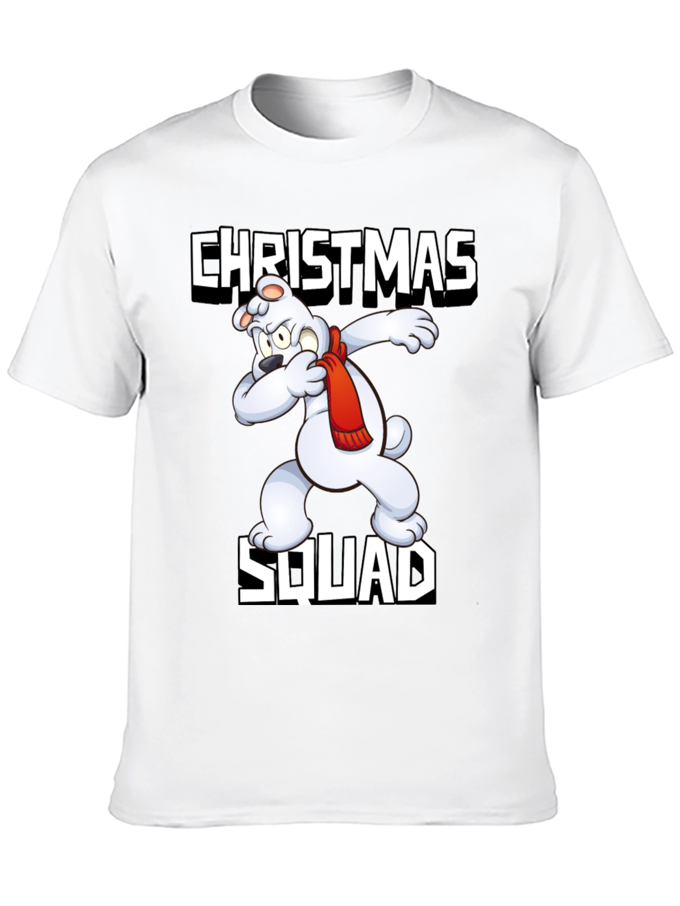 Christmas Squad T-Shirt Dabbing Polar Bear