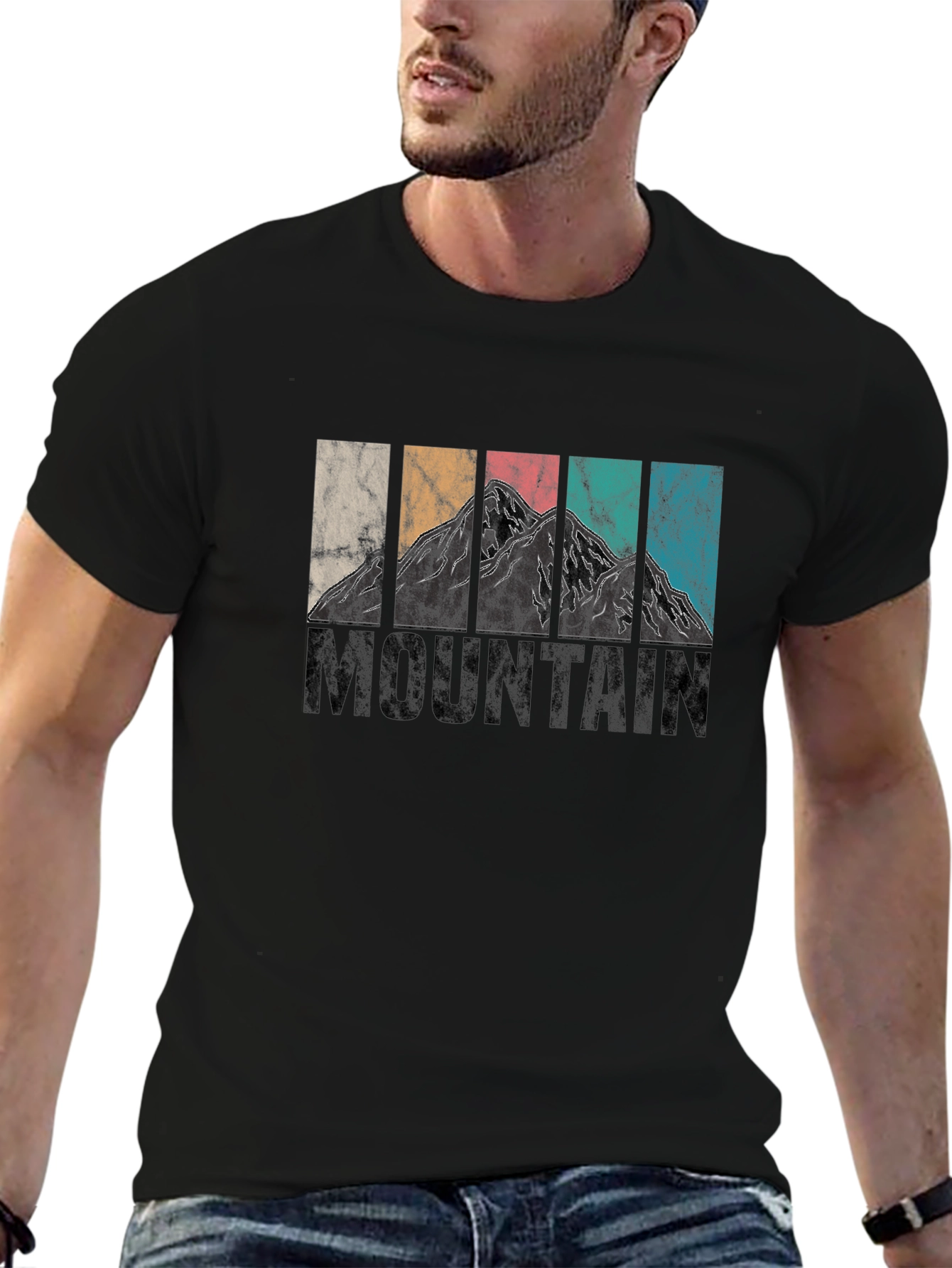 Retro Mountain Graphic T-Shirt