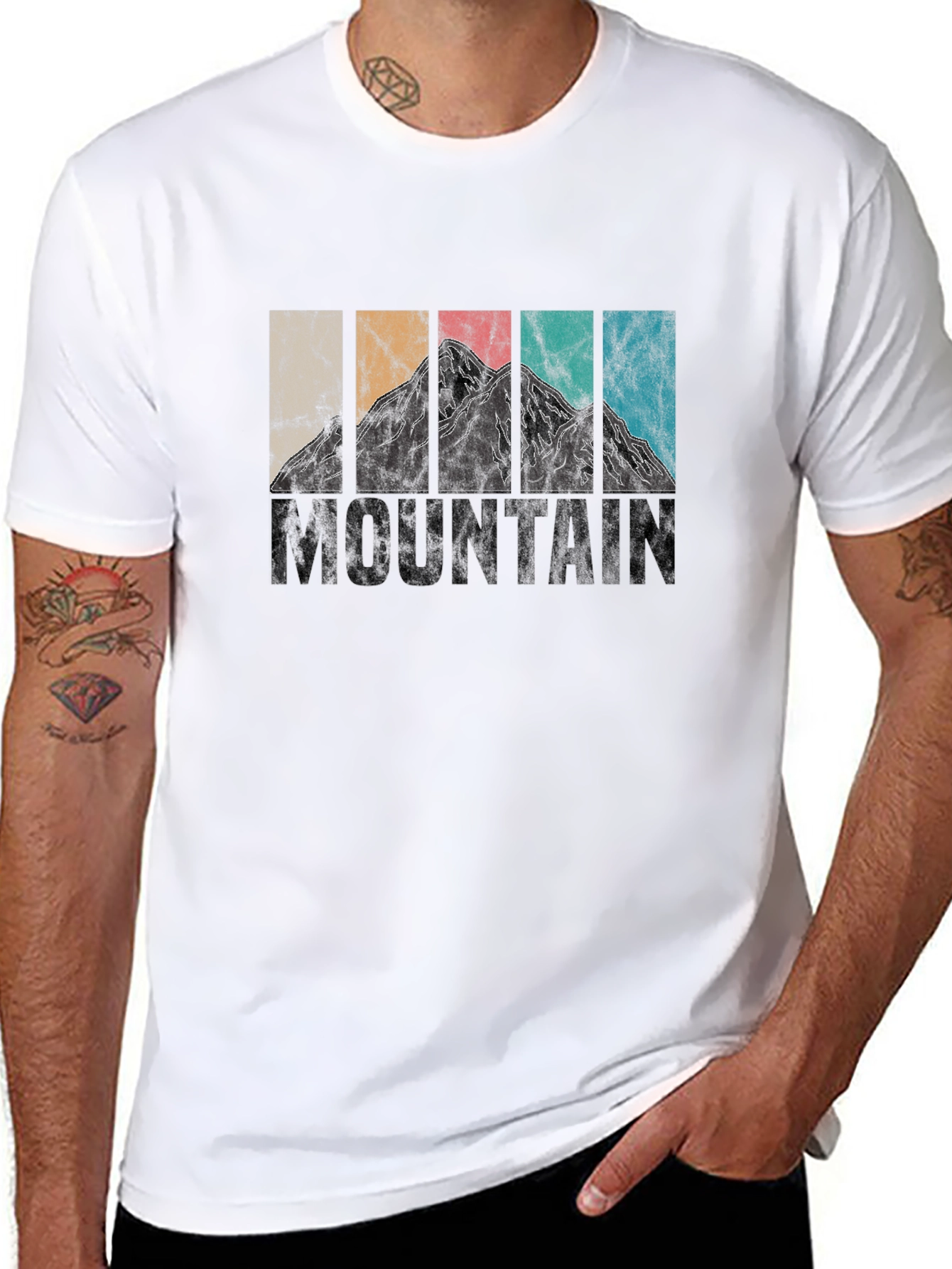 Retro Mountain Graphic T-Shirt