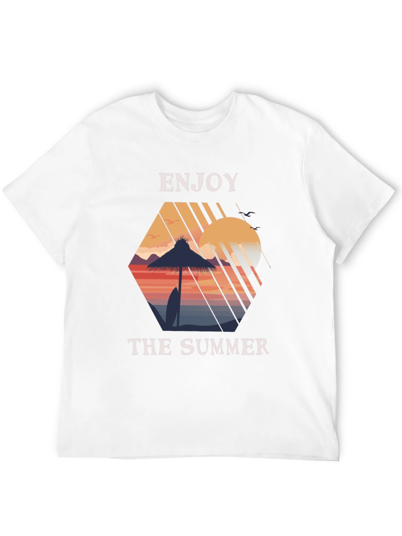 Enjoy the Summer Graphic T-Shirt - Beach Vibes