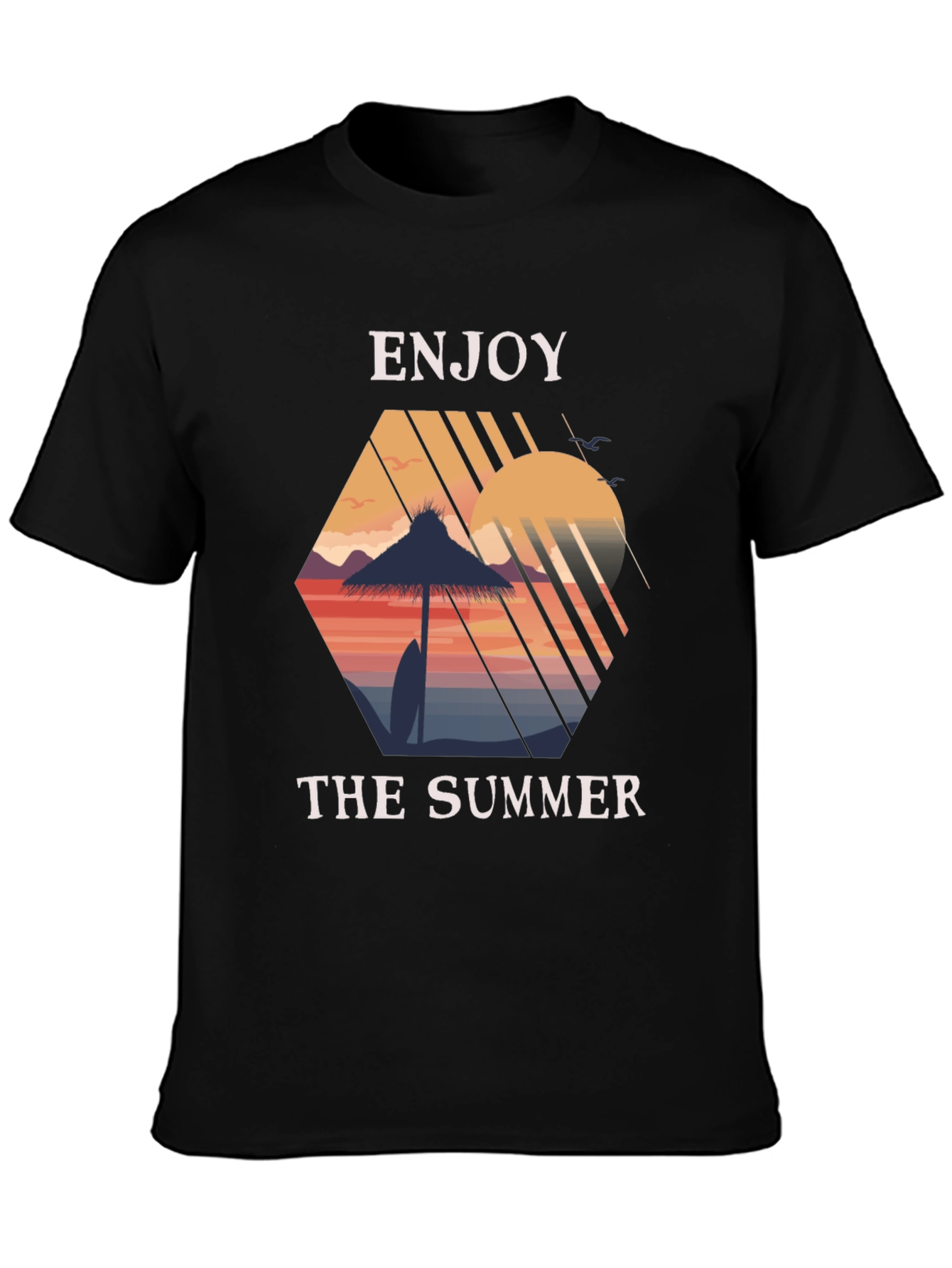 Enjoy the Summer Graphic T-Shirt - Beach Vibes