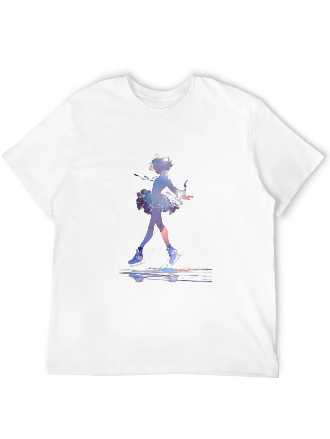 Skating Anime Graphic Tee - Black