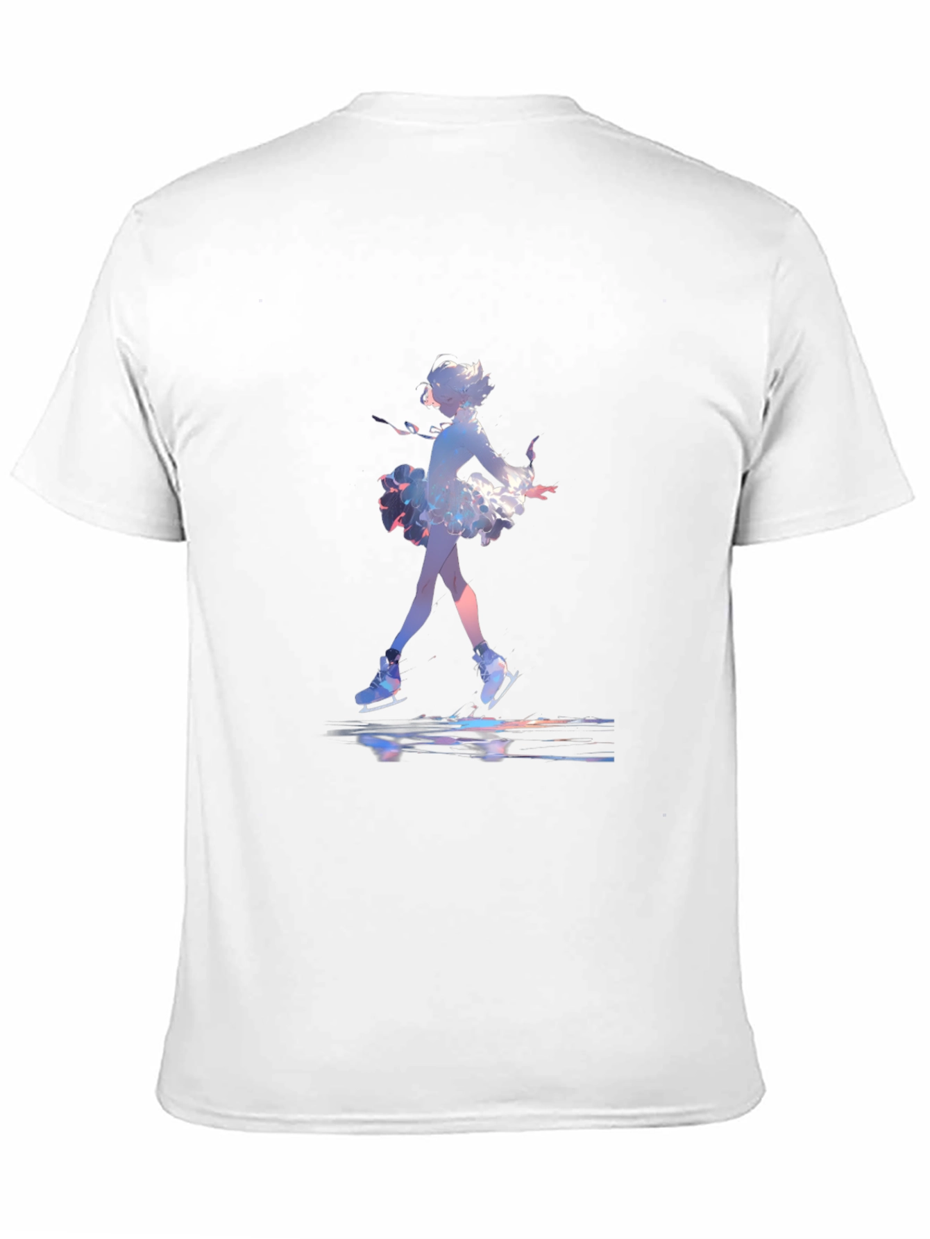 Skating Anime Graphic Tee - Black