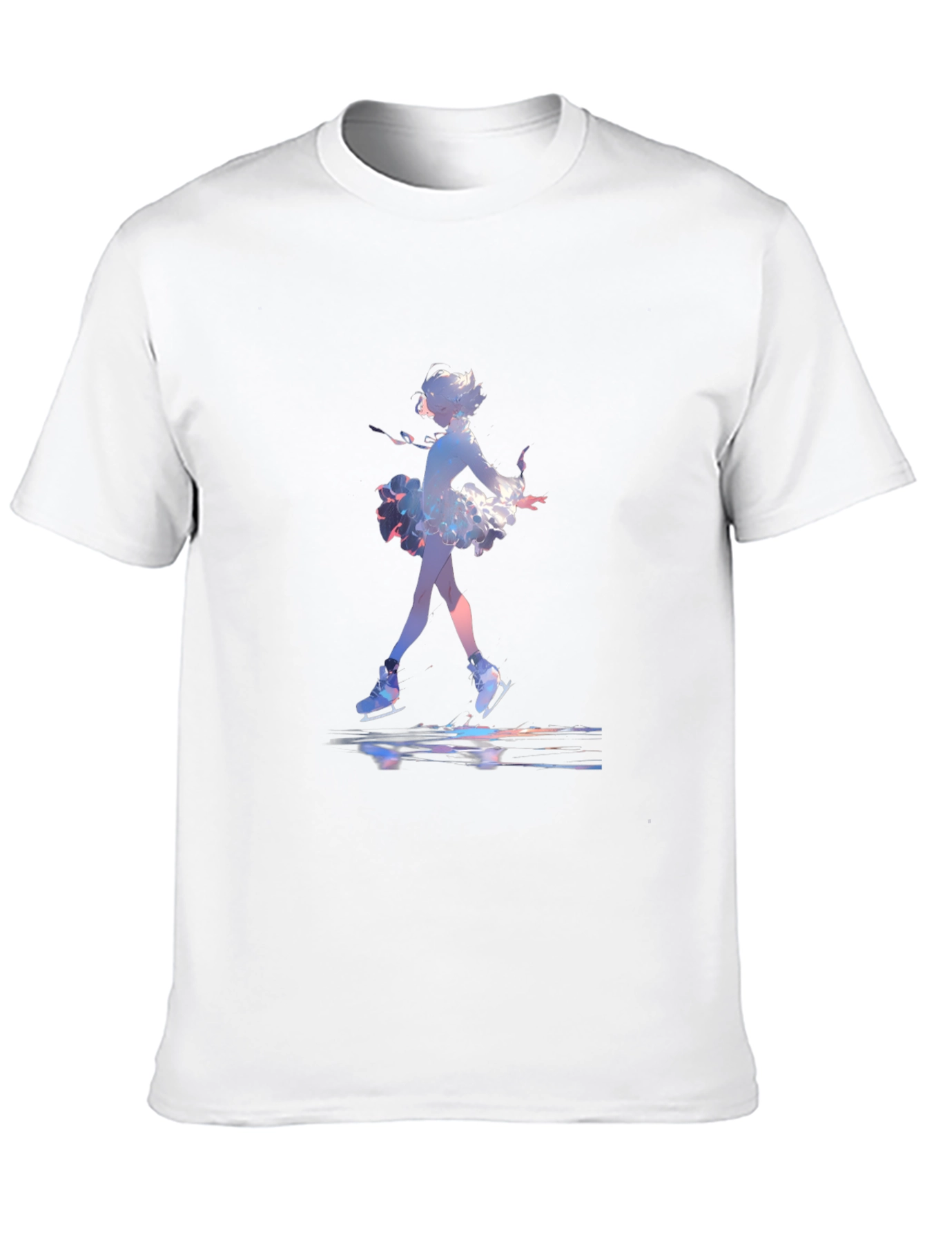 Skating Anime Graphic Tee - Black