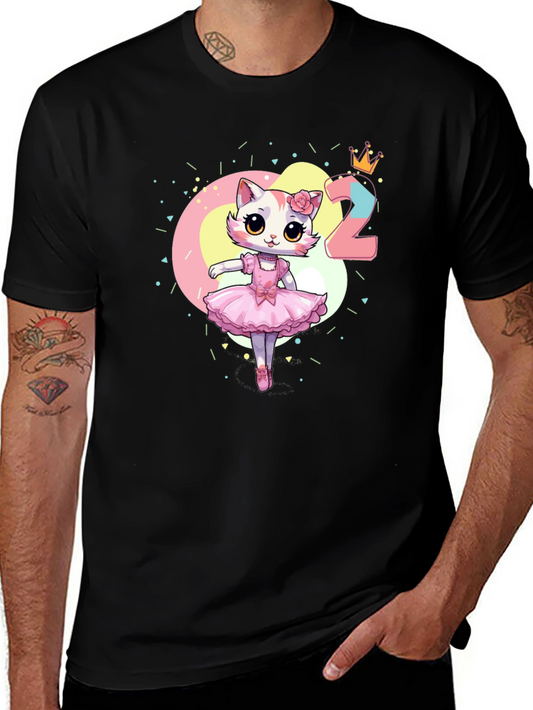 Birthday Girl Cat T-Shirt - Second Birthday Tee