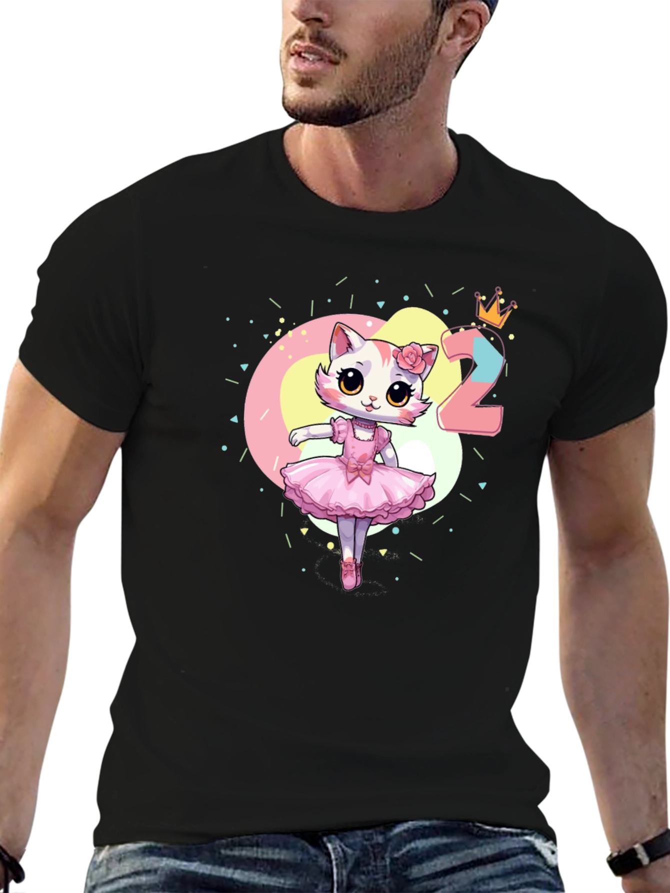 Birthday Girl Cat T-Shirt - Second Birthday Tee