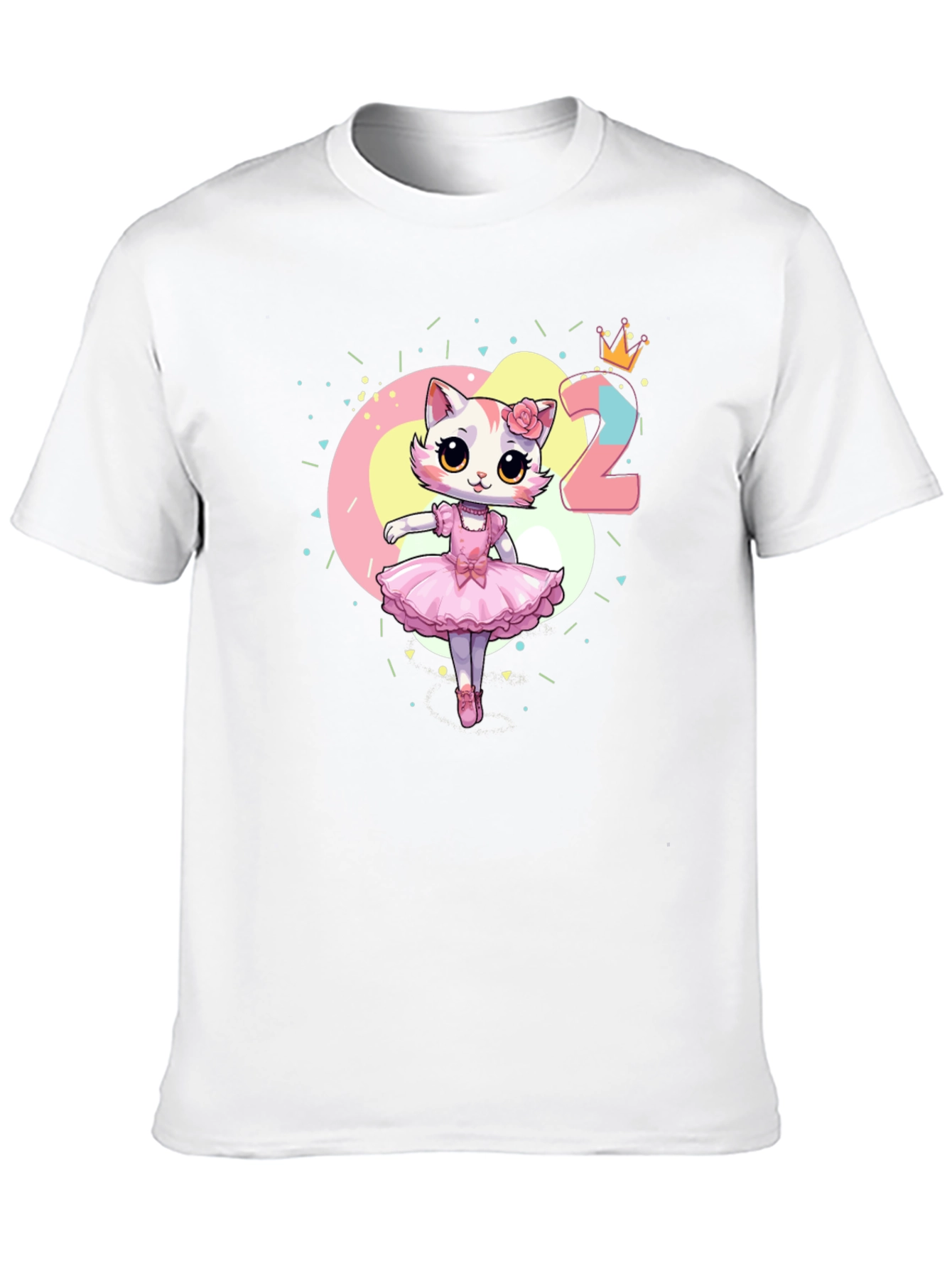 Birthday Girl Cat T-Shirt - Second Birthday Tee