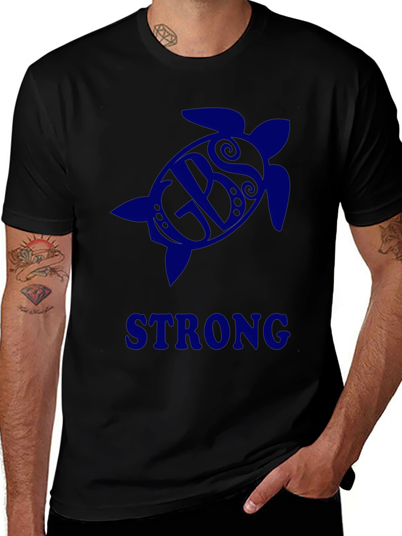 Turtle GBS Strong Black T-Shirt