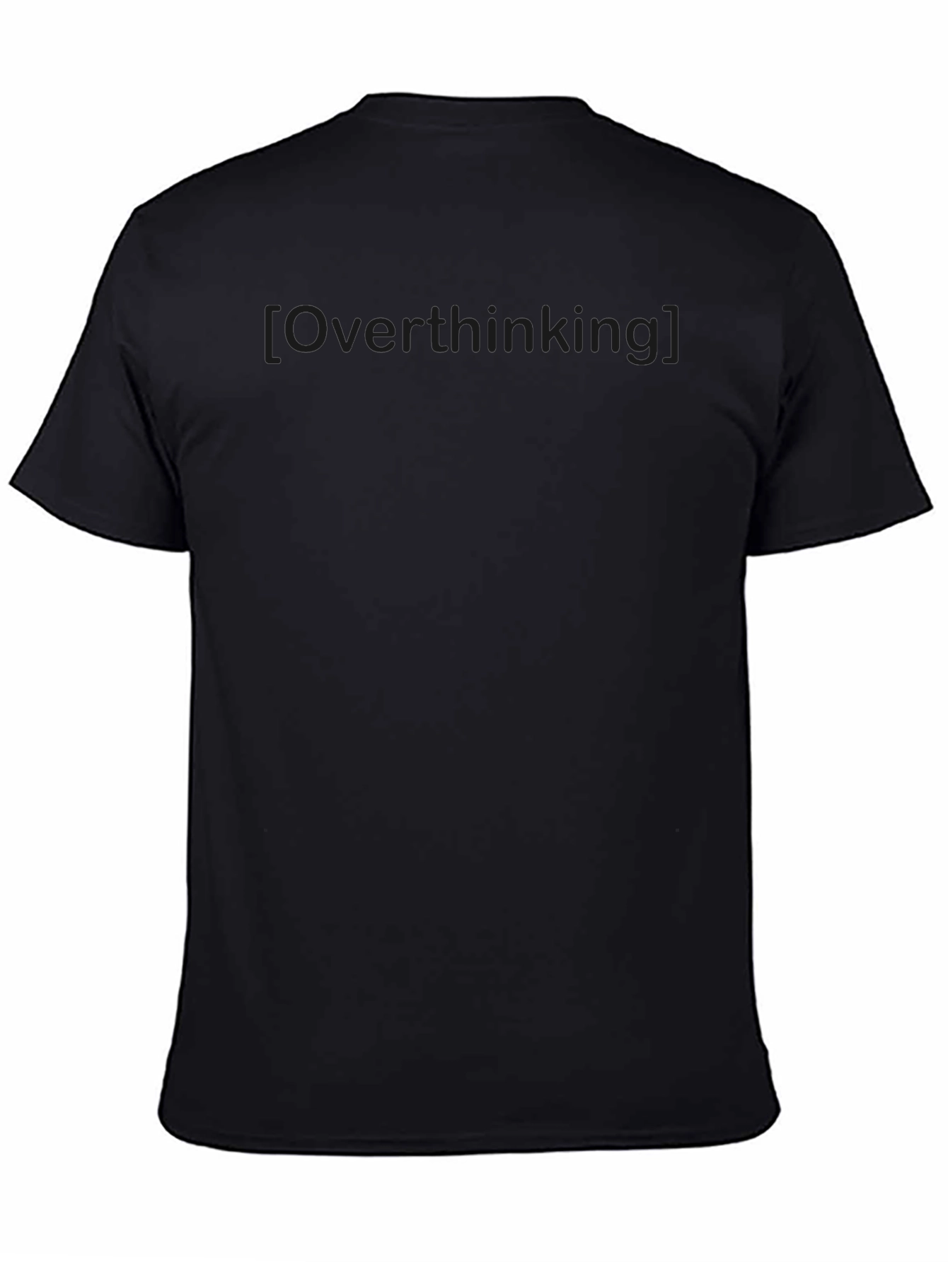 Overthinking Graphic Tee - Black Casual T-Shirt