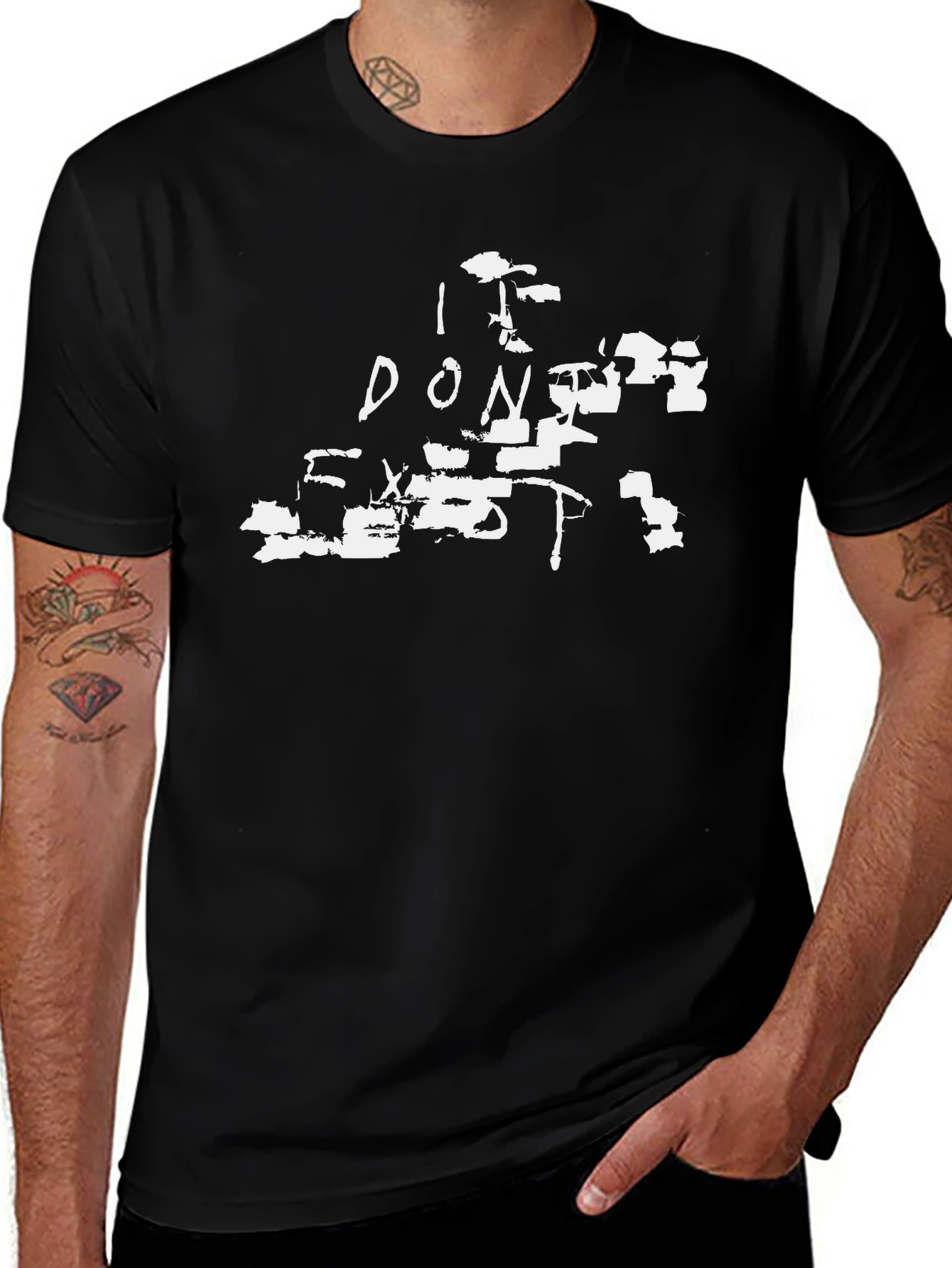 I Dont Exist - Black Graphic Tee