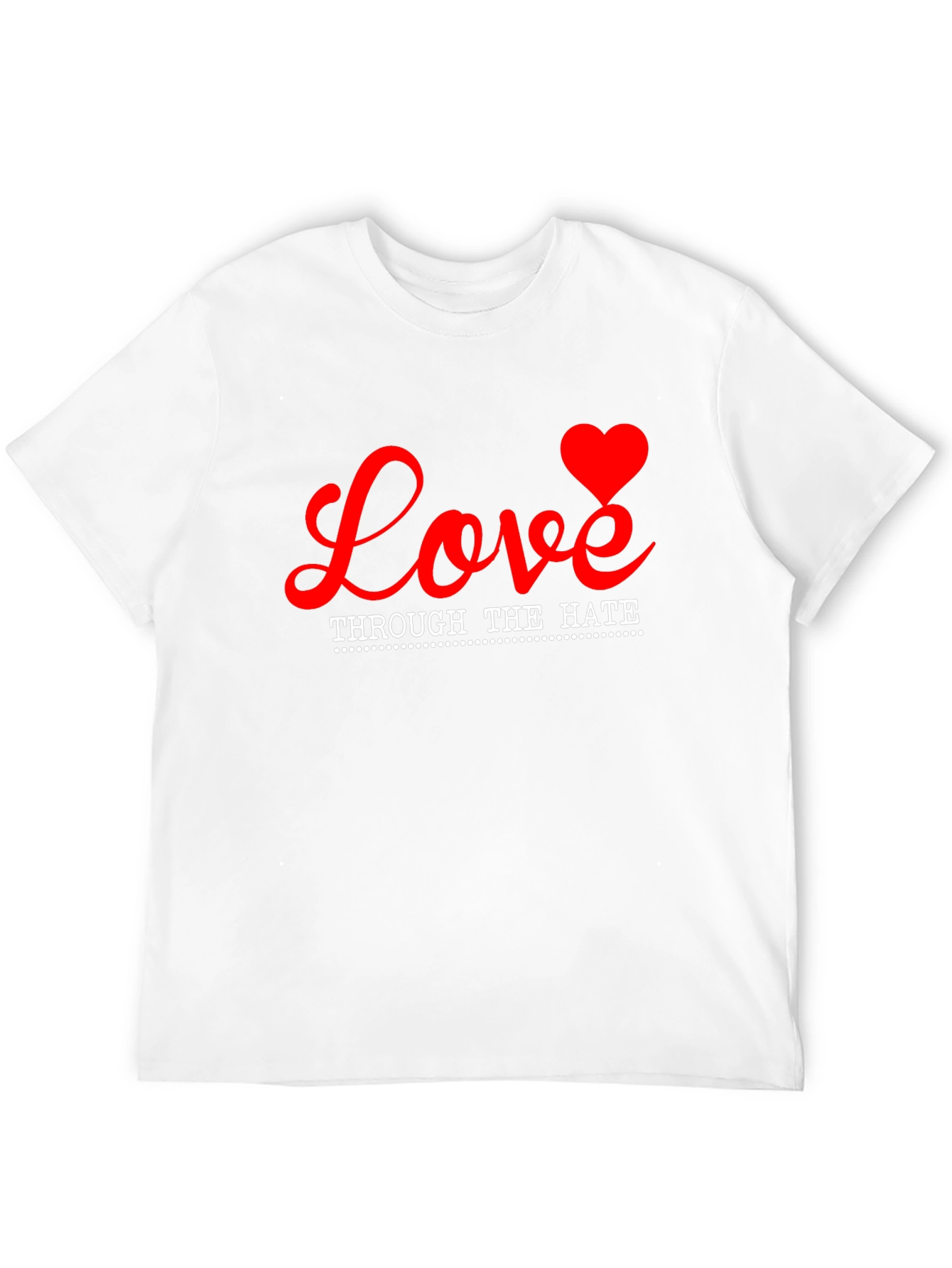 Love Through Hate Graphic Tee - Black