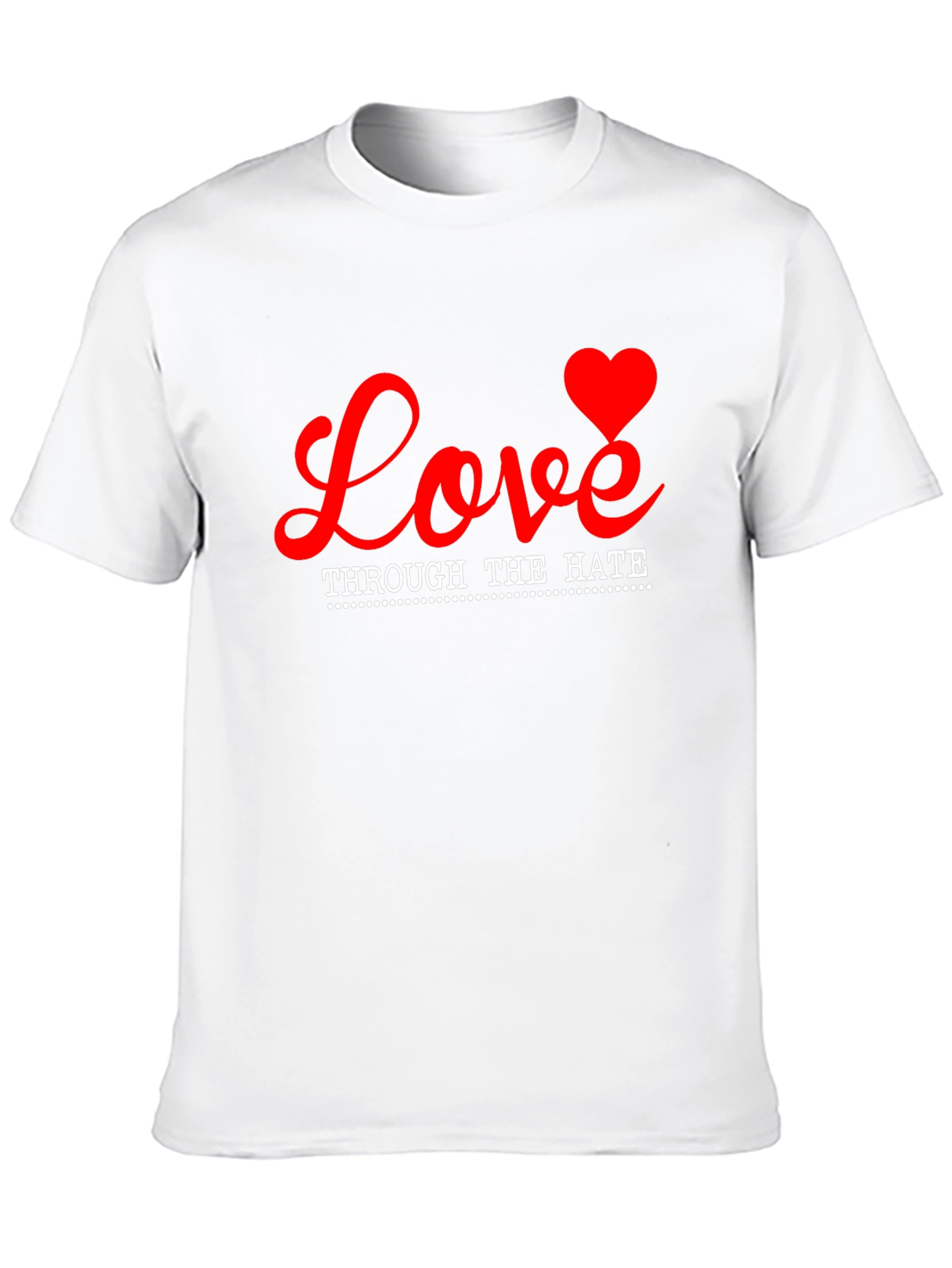 Love Through Hate Graphic Tee - Black