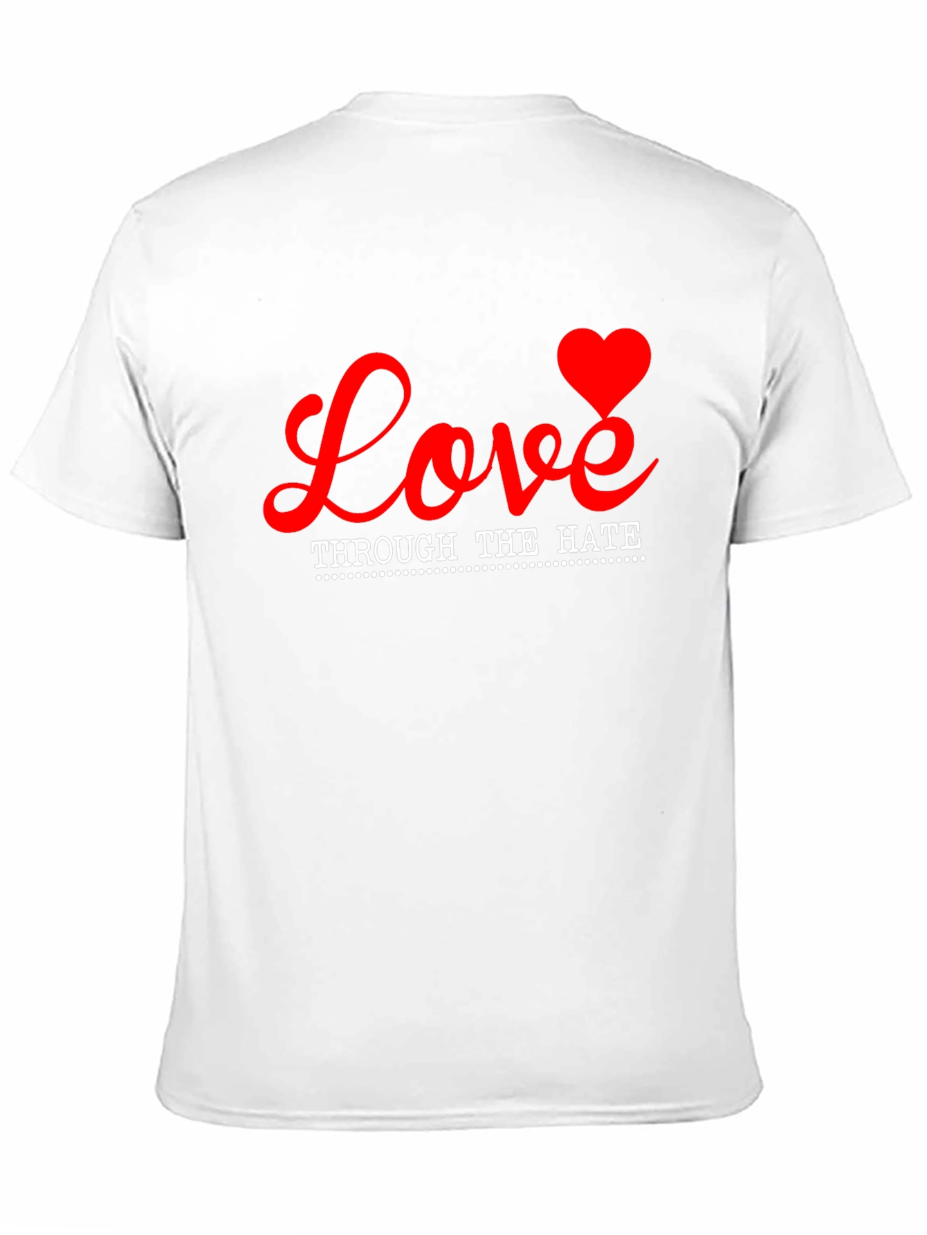 Love Through Hate Graphic Tee - Black