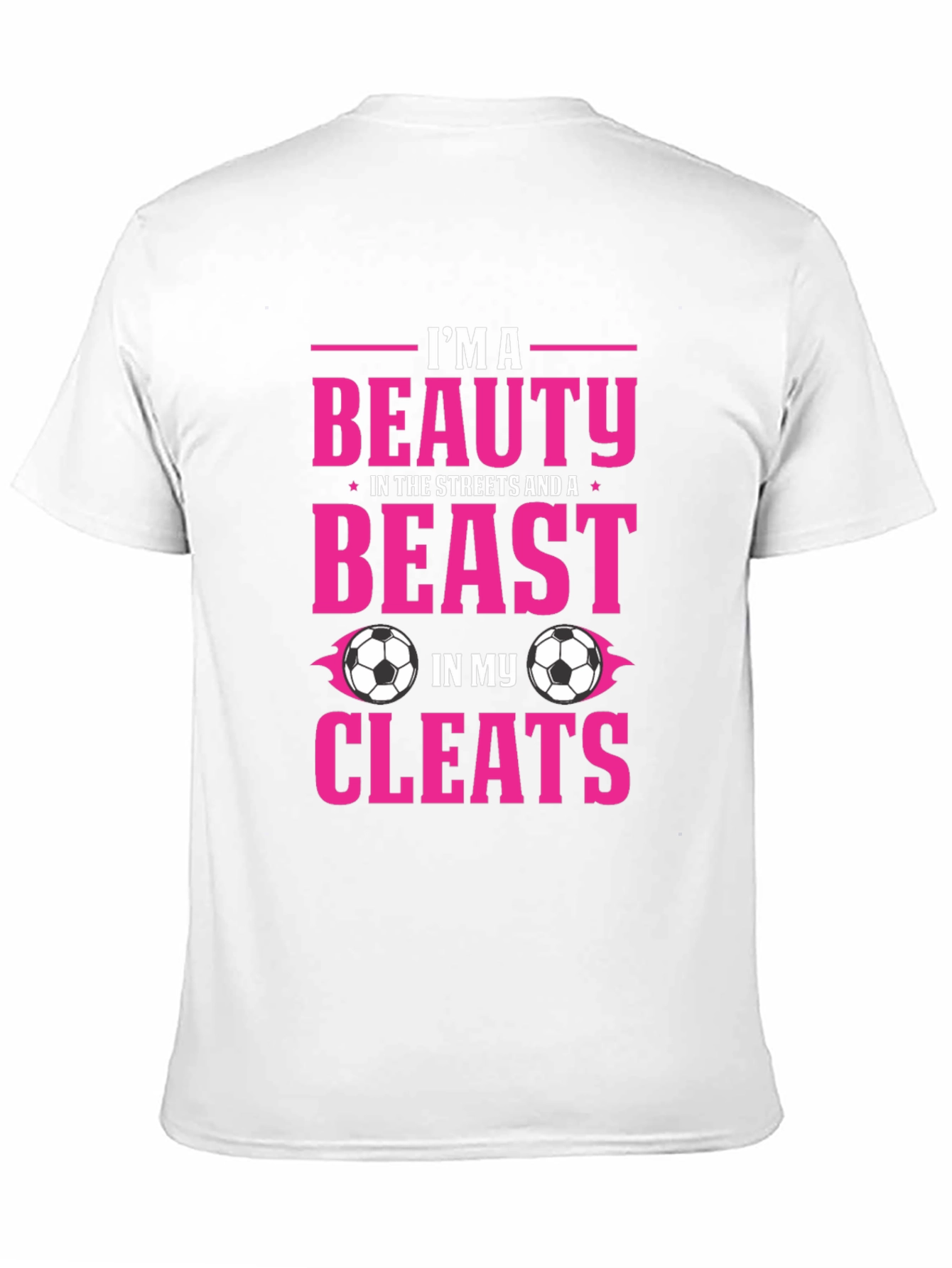 Beauty and Beast Soccer Cleats Graphic Tee