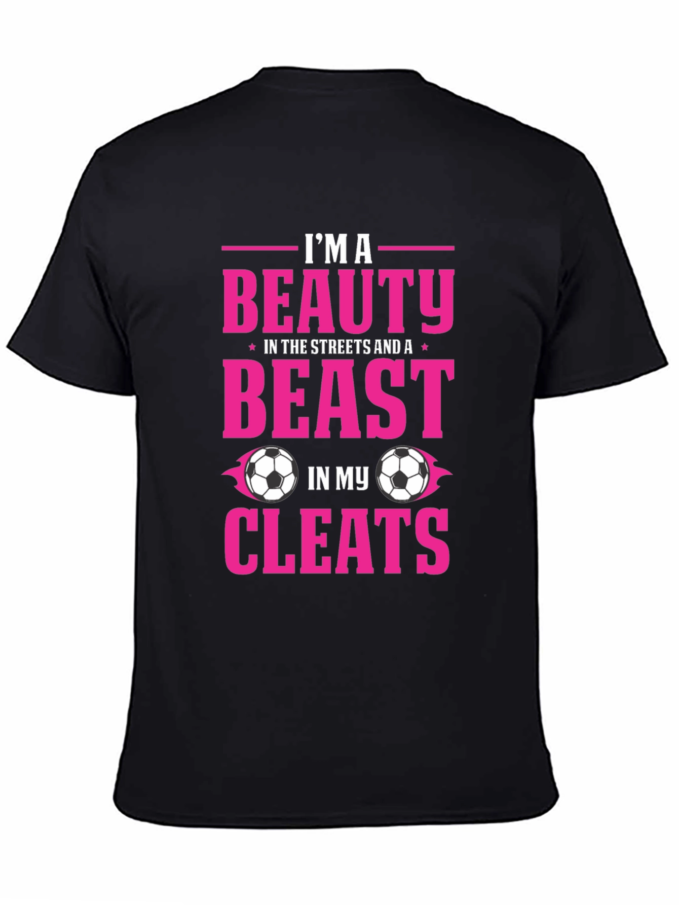 Beauty and Beast Soccer Cleats Graphic Tee