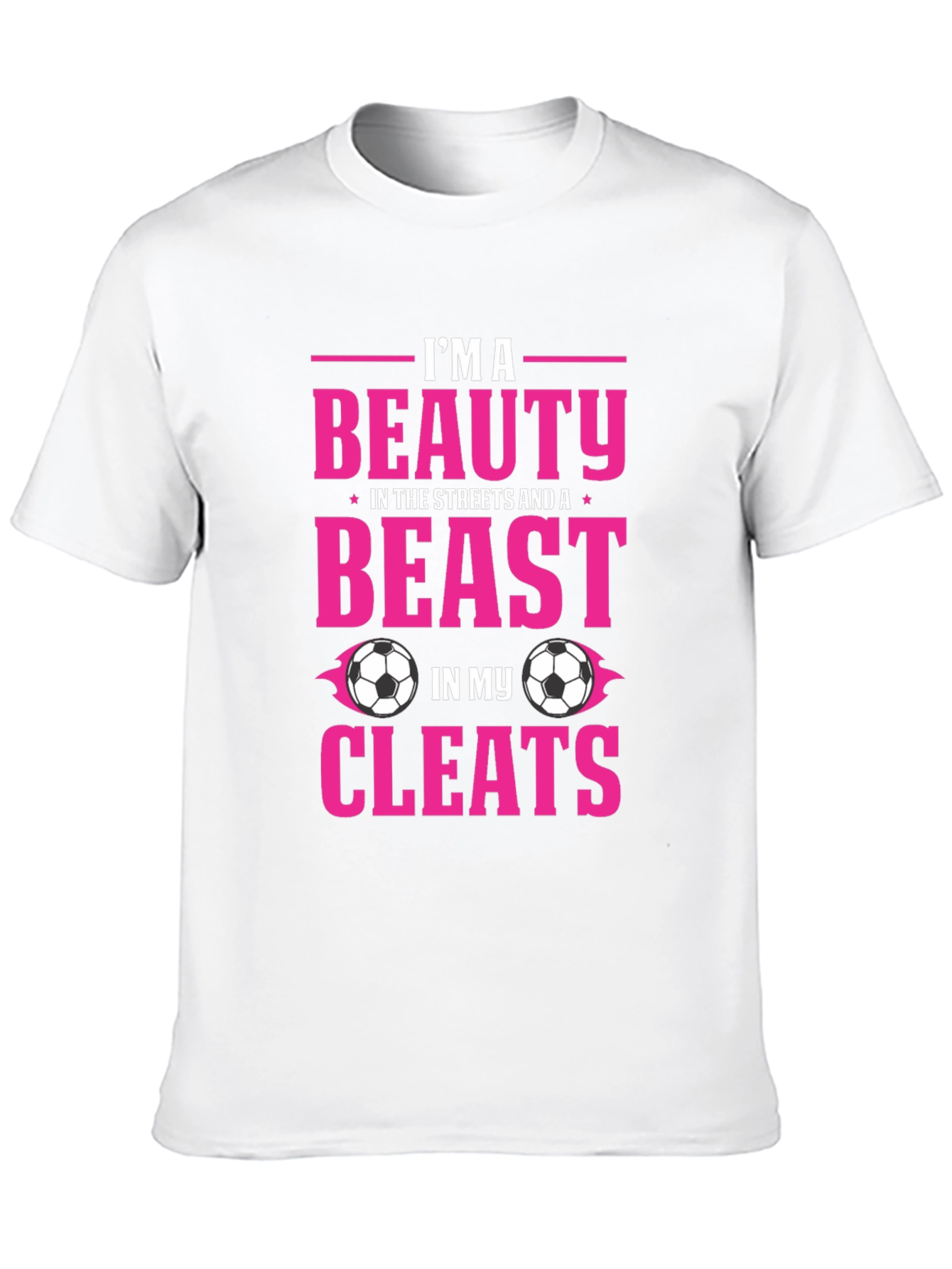 Beauty and Beast Soccer Cleats Graphic Tee