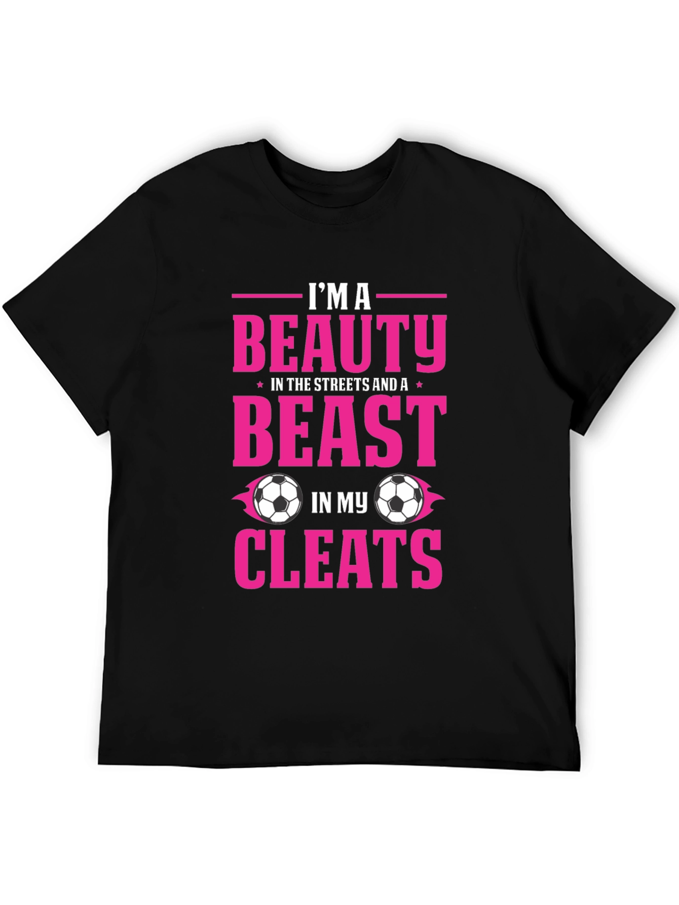Beauty and Beast Soccer Cleats Graphic Tee