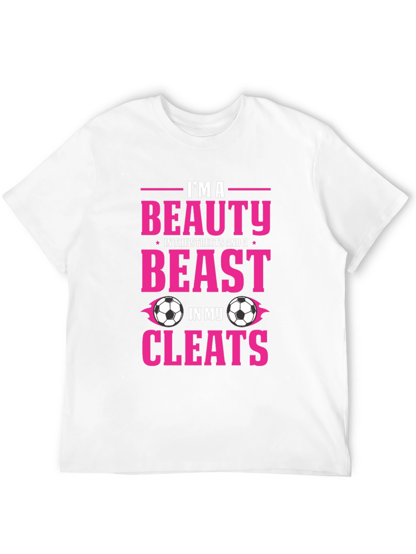 Beauty and Beast Soccer Cleats Graphic Tee