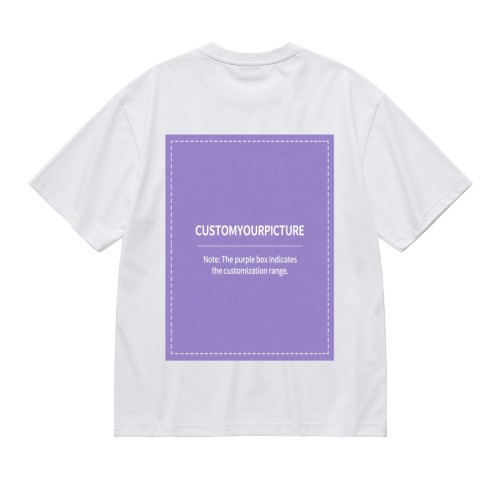 Custom Double‑Sided Printed Short Sleeve T‑Shirt | Personalized Front & Back Tee, Single Unit