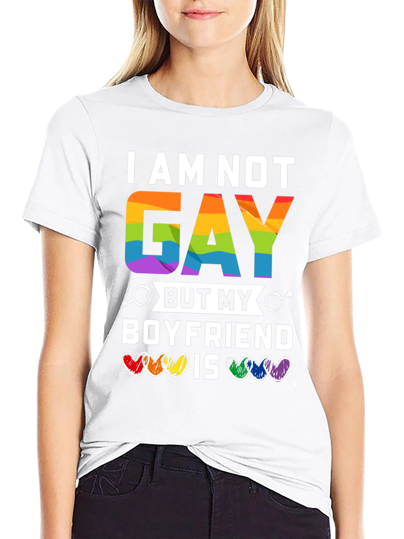 I am Not Gay But My Boyfriend Is T-Shirt
