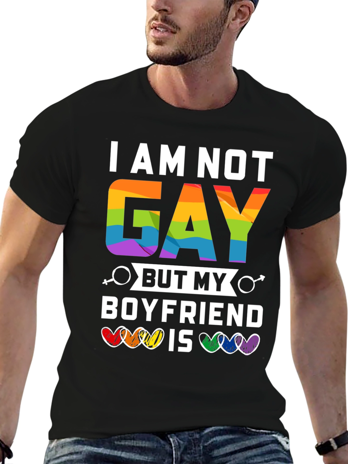 I am Not Gay But My Boyfriend Is T-Shirt