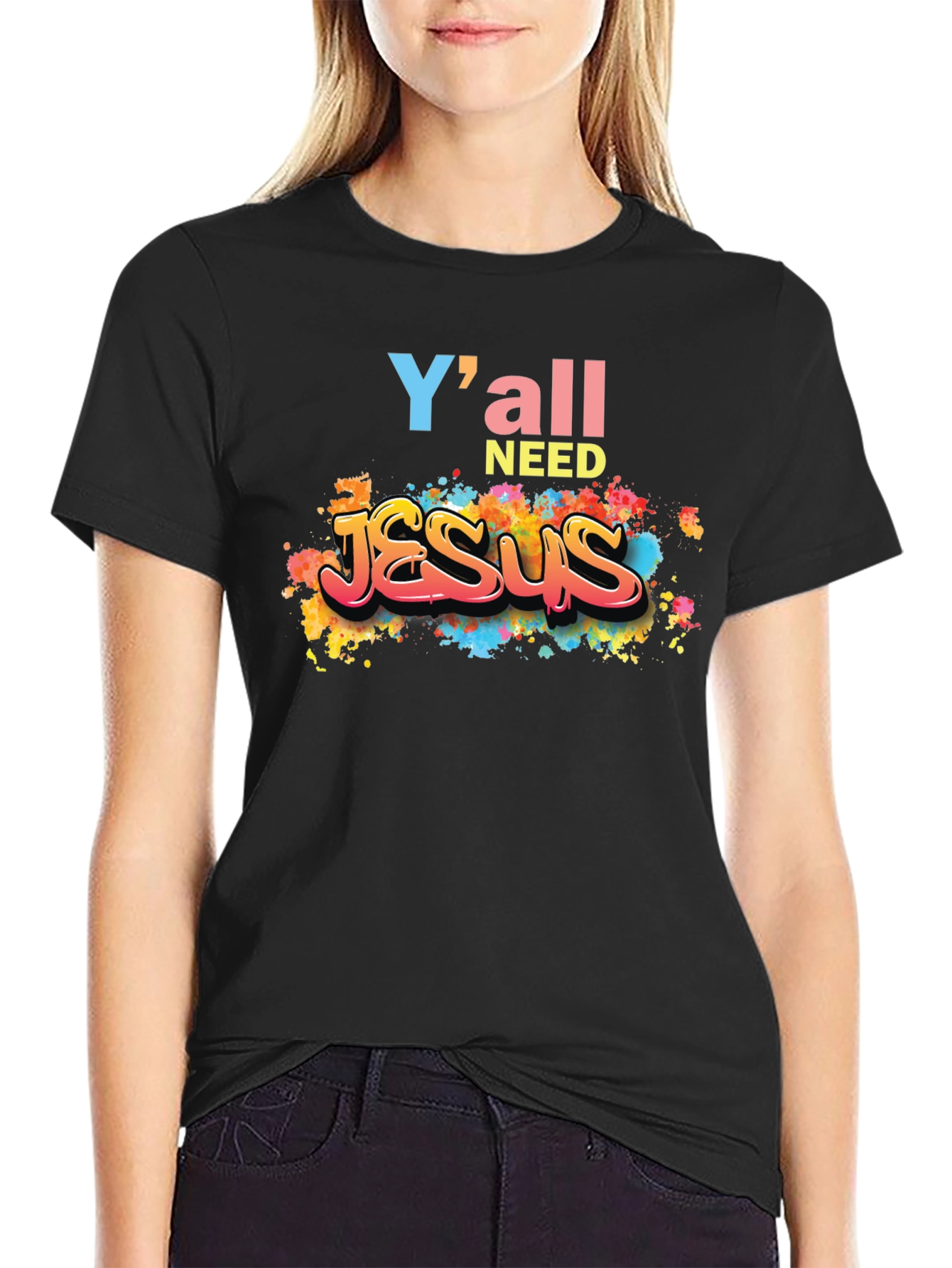 Yall Need Jesus Graphic Tee - Trendy Christian Apparel
