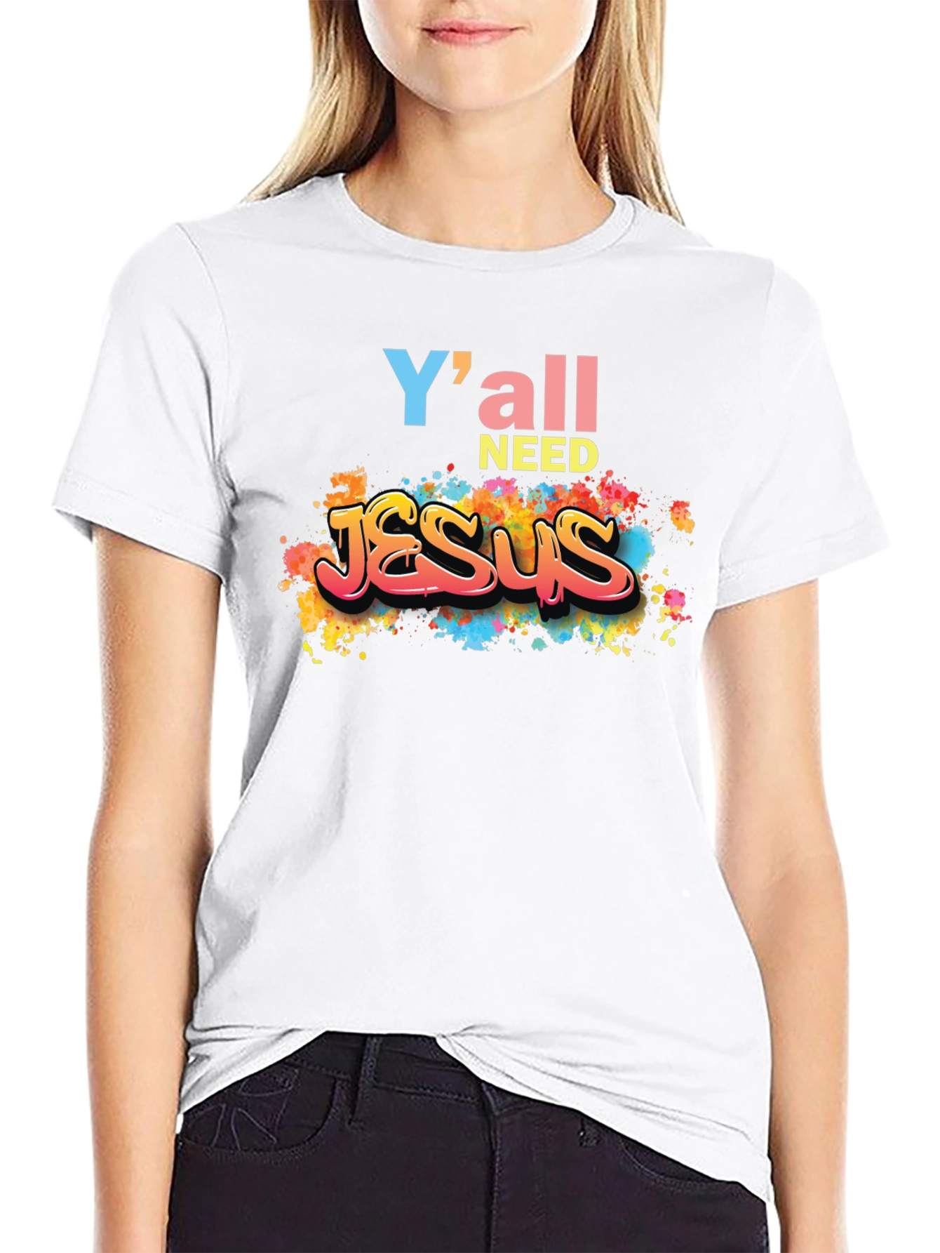 Yall Need Jesus Graphic Tee - Trendy Christian Apparel