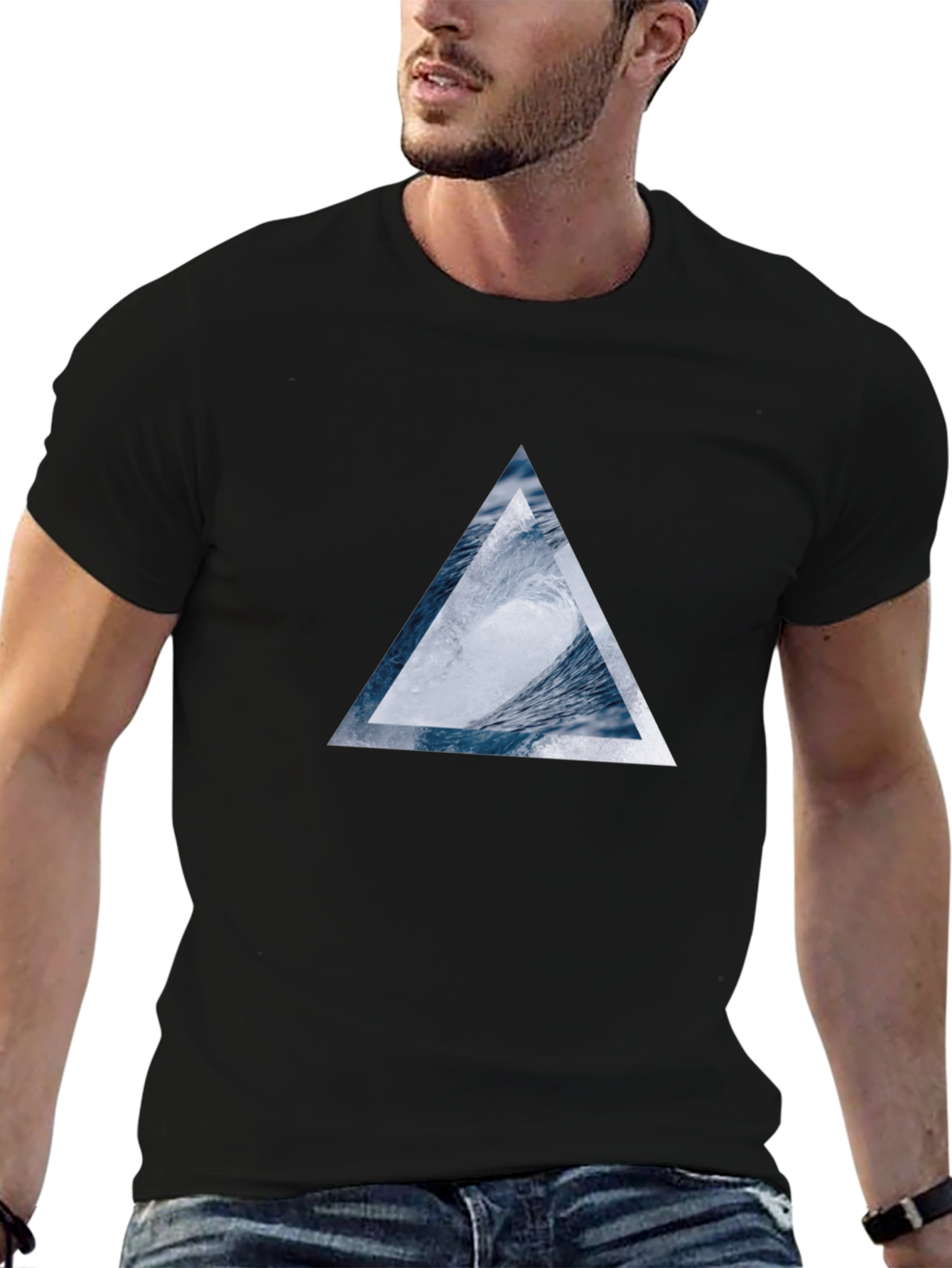 Triangle Wave T-Shirt - Black