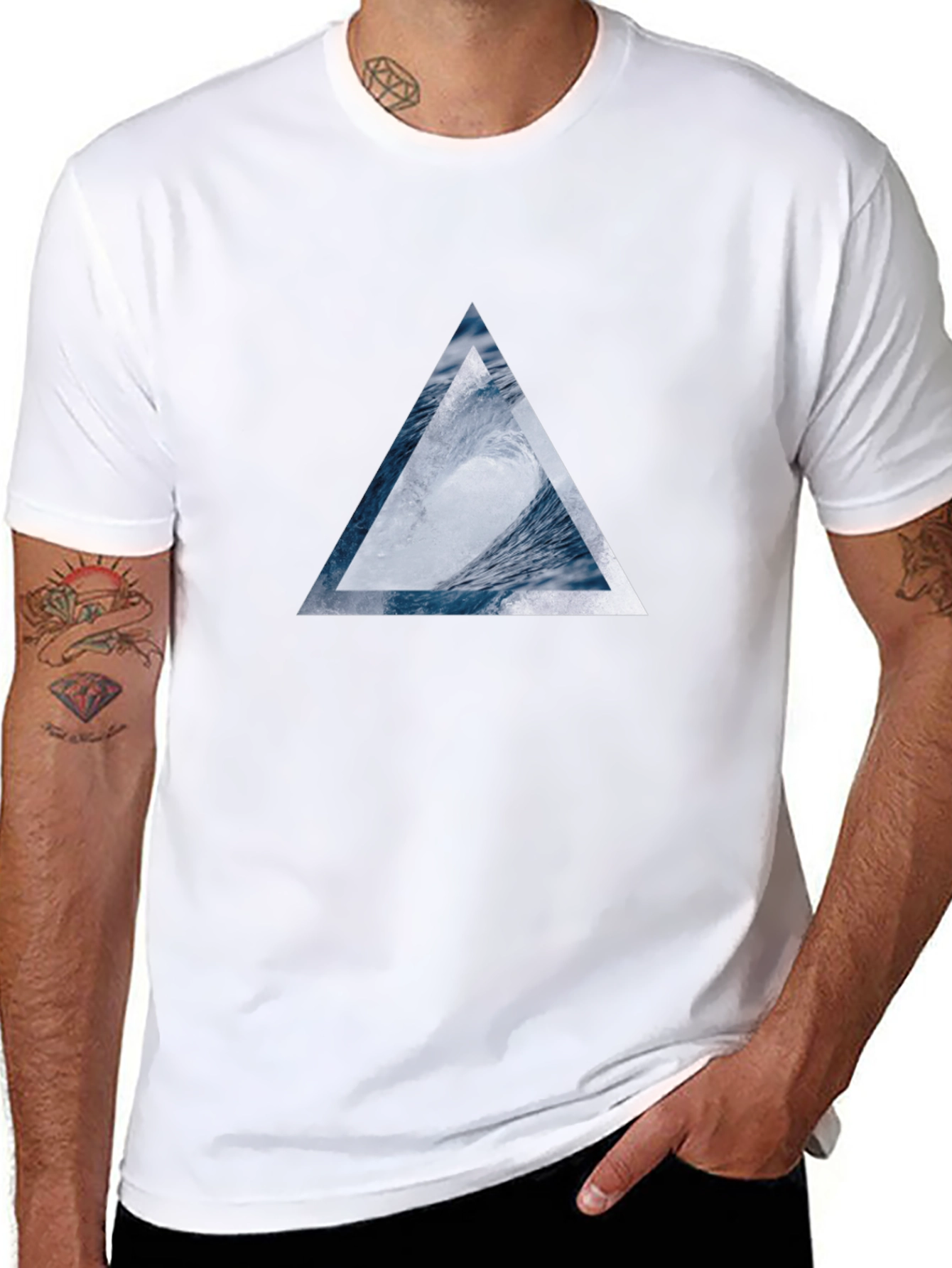 Triangle Wave T-Shirt - Black