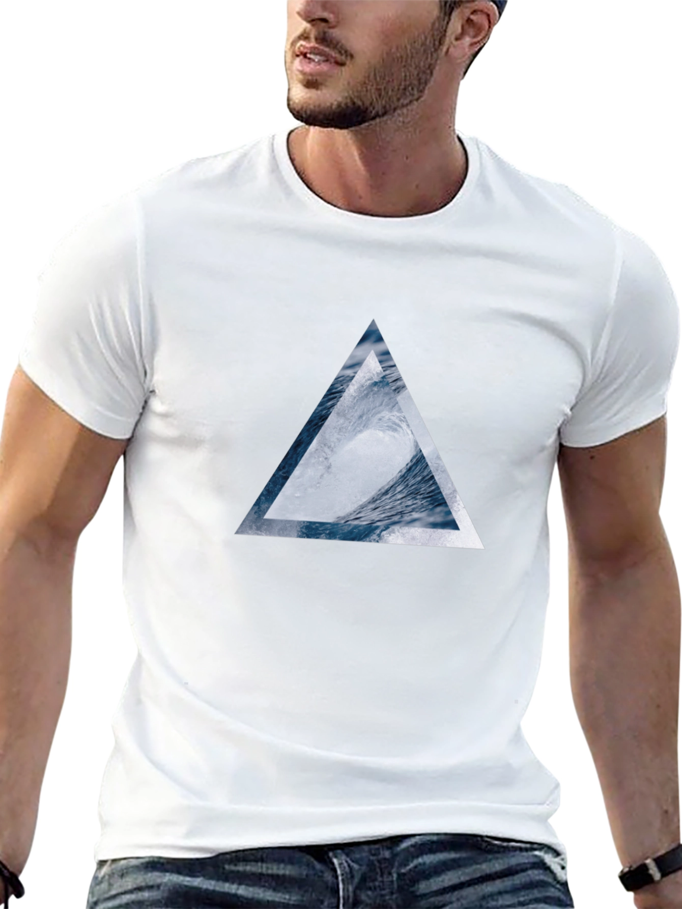 Triangle Wave T-Shirt - Black