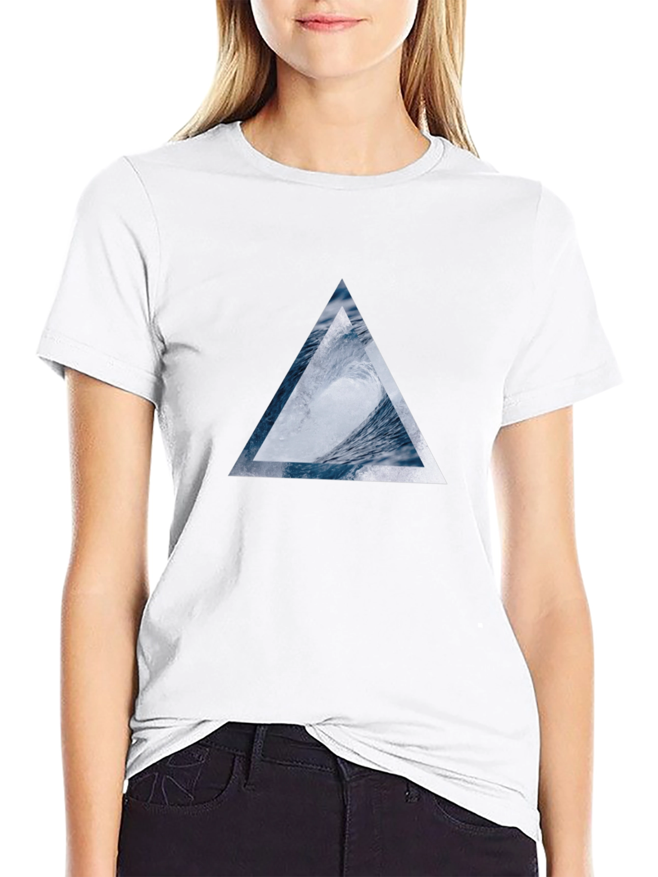 Triangle Wave T-Shirt - Black