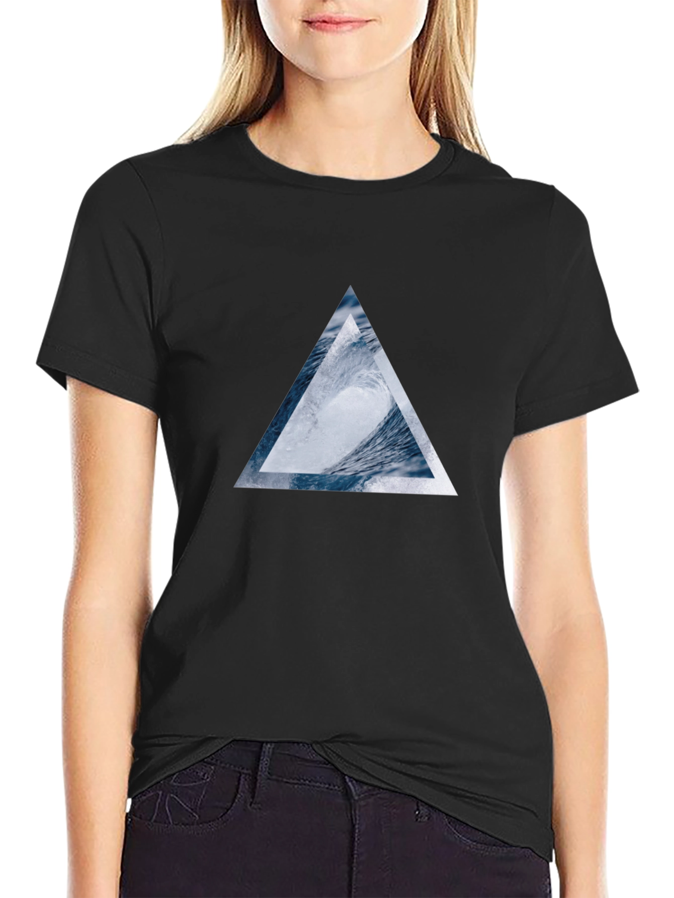 Triangle Wave T-Shirt - Black