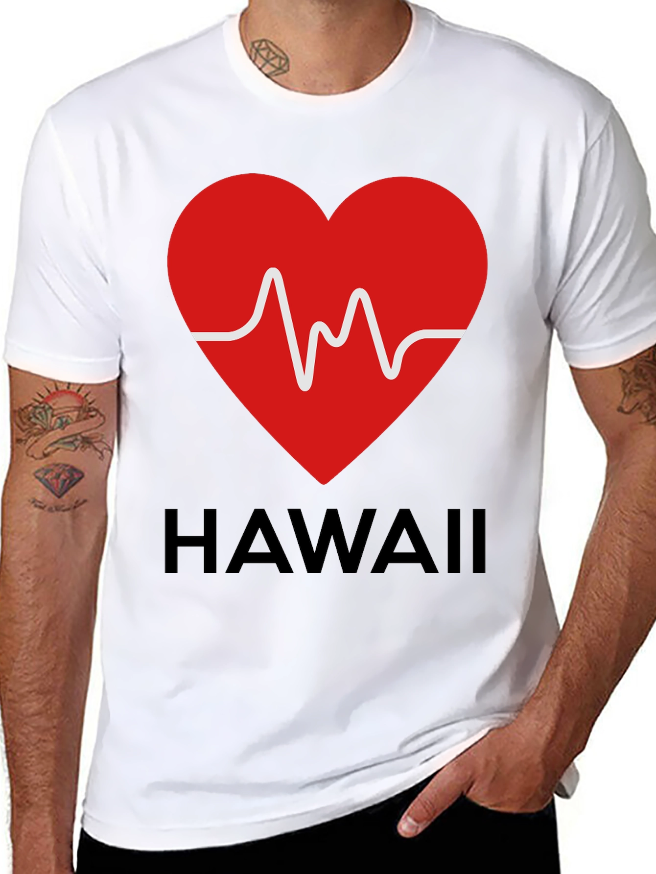 Hawaii Heartbeat Graphic Tee