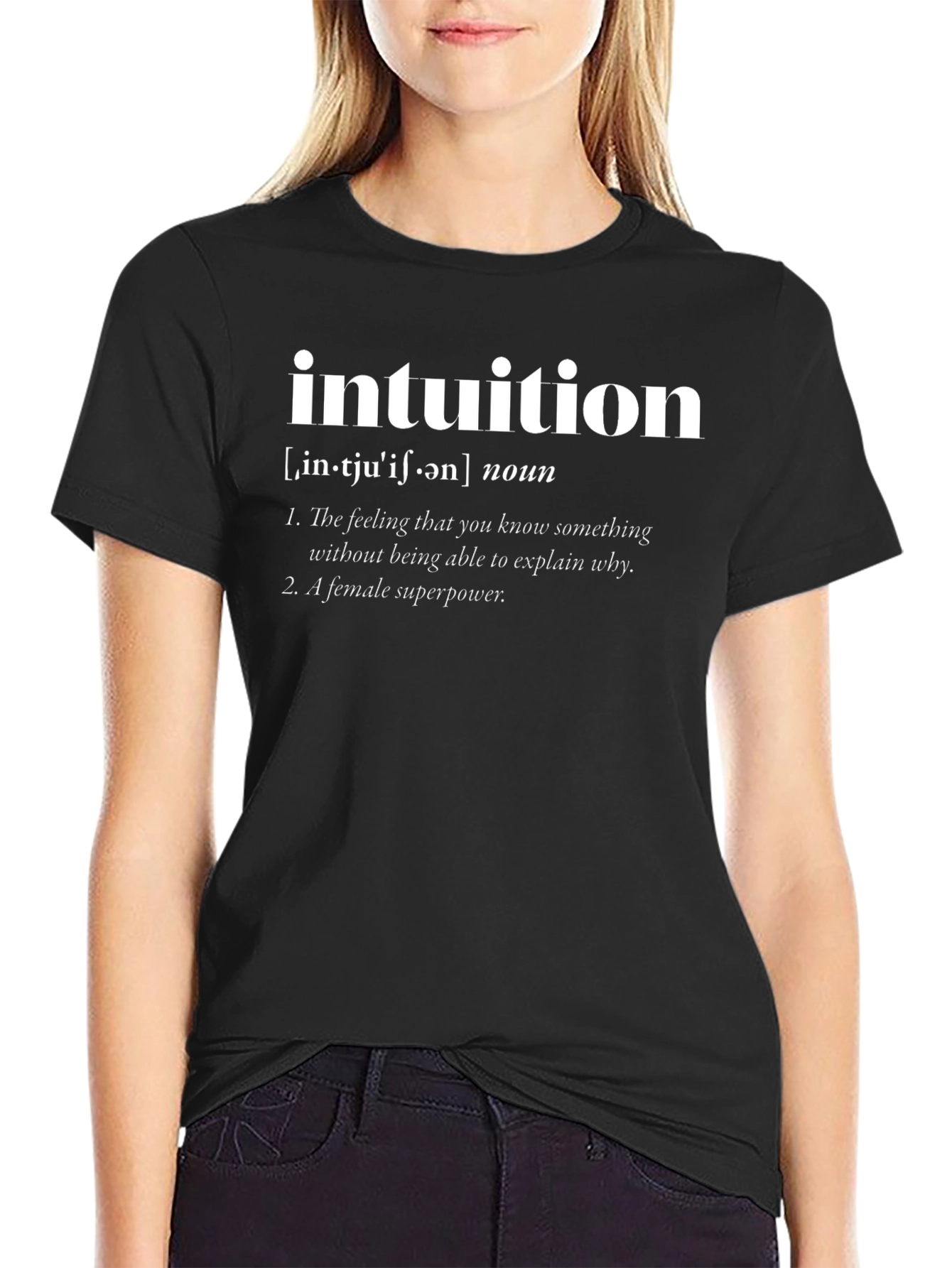 Intuition Definition Graphic Tee - Womens Superpower