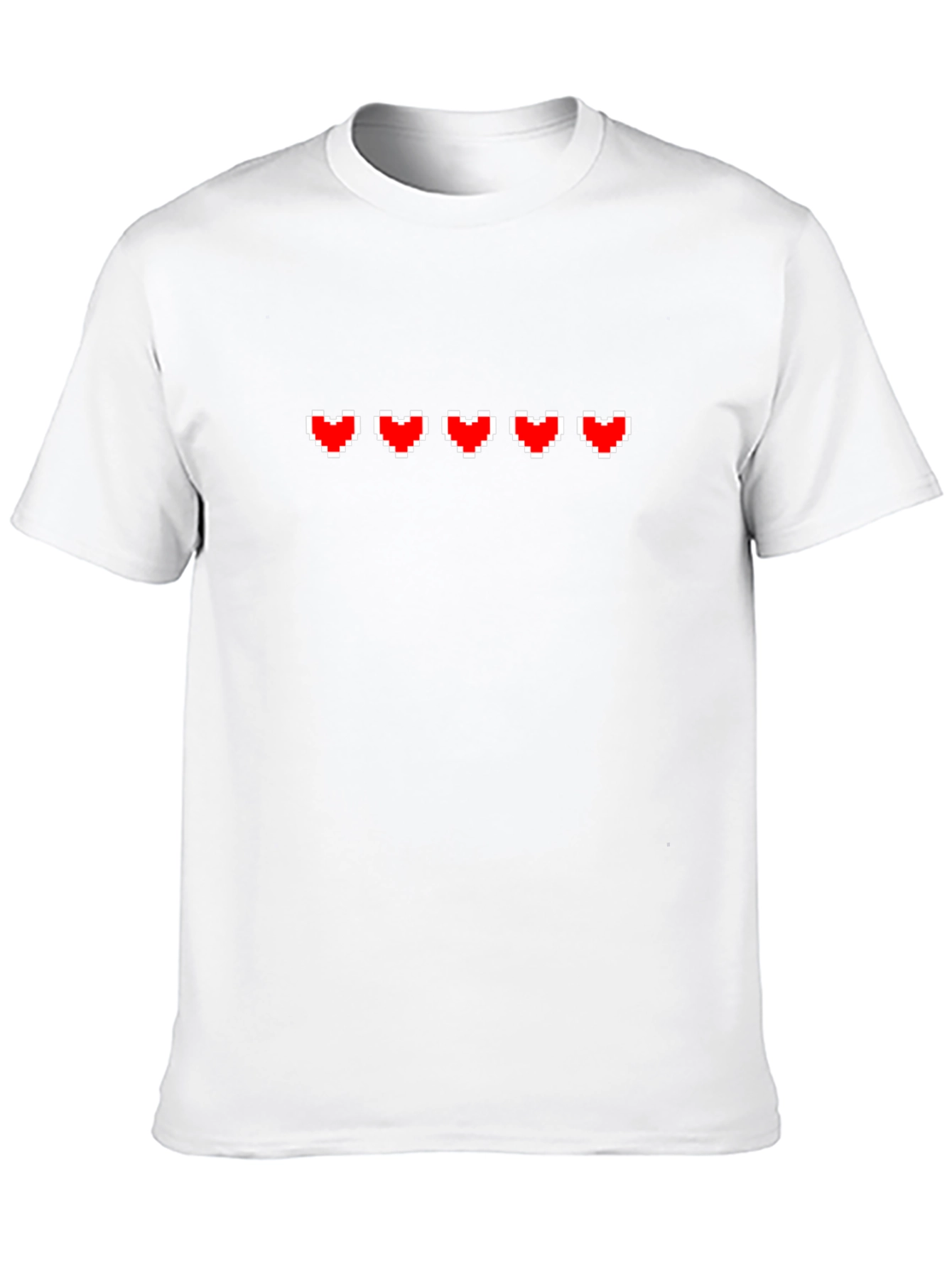 Pixel Heart Gamer T-Shirt - Black