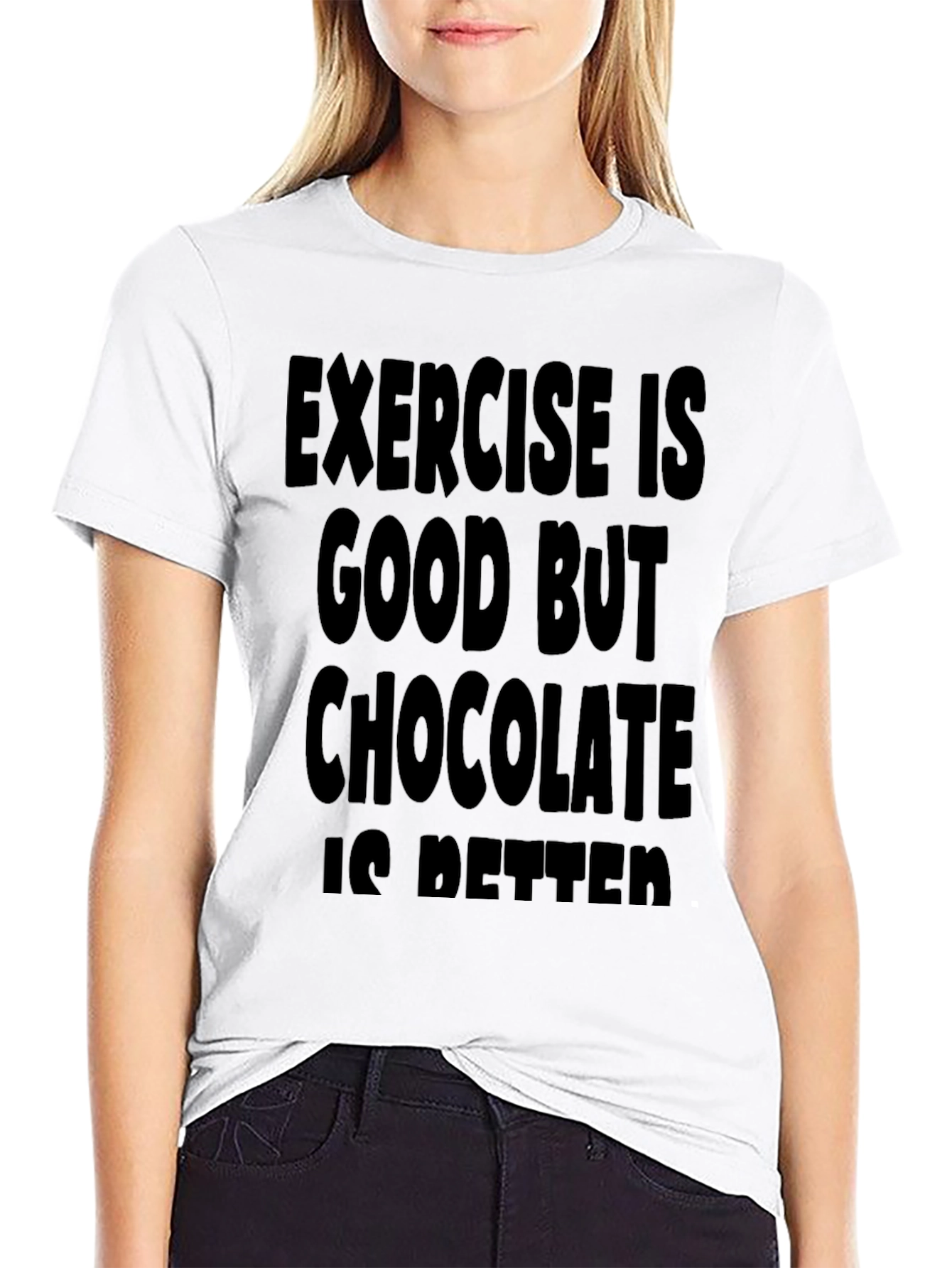 Funny Exercise Chocolate T-Shirt