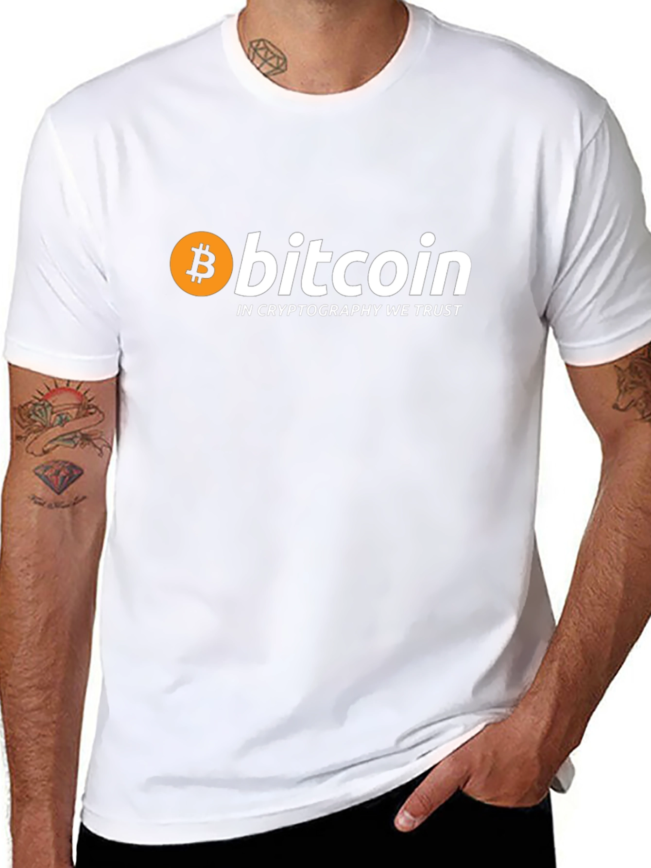 Bitcoin Crypto T-Shirt - In Cryptography We Trust!
