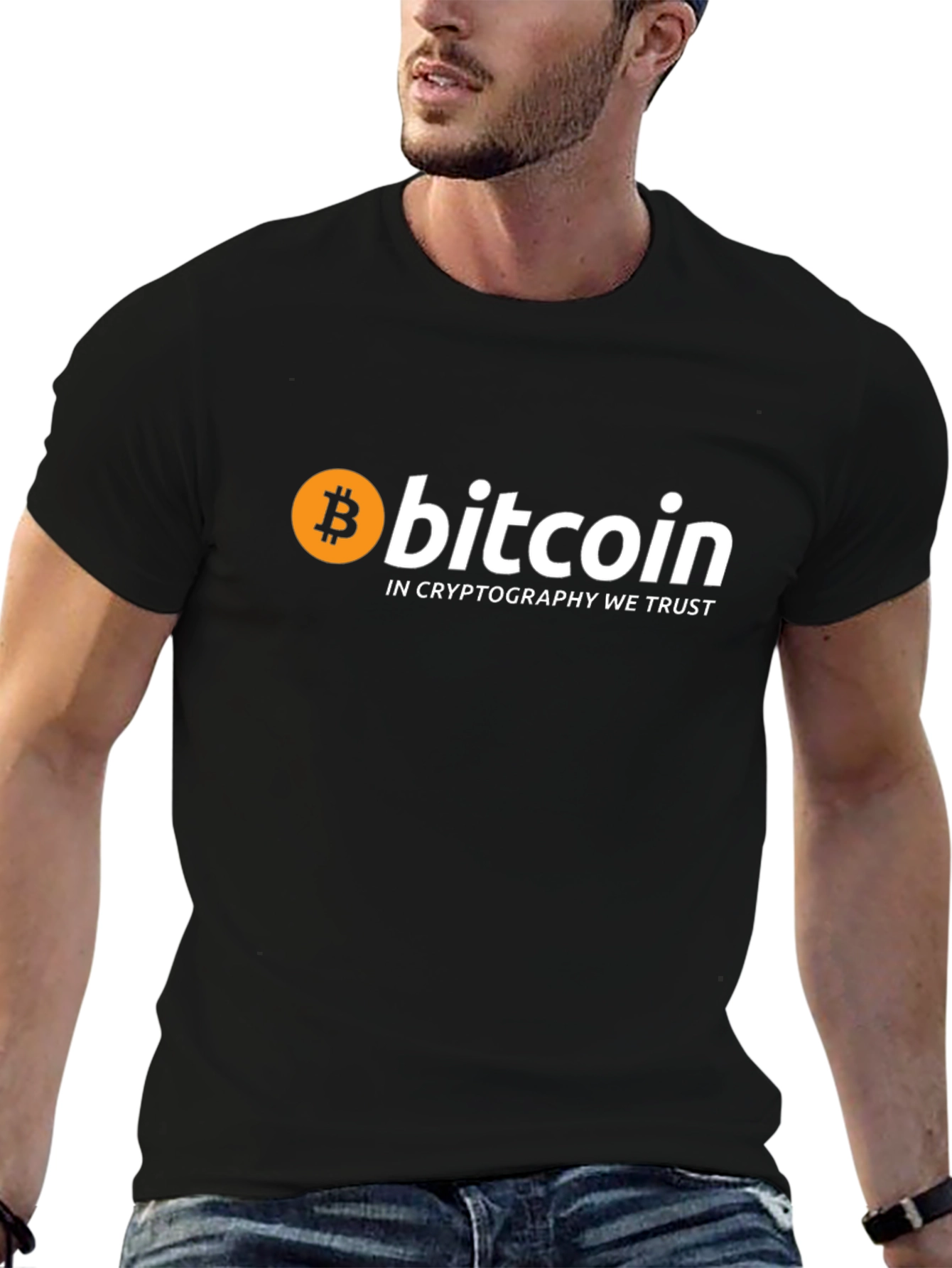 Bitcoin Crypto T-Shirt - In Cryptography We Trust!