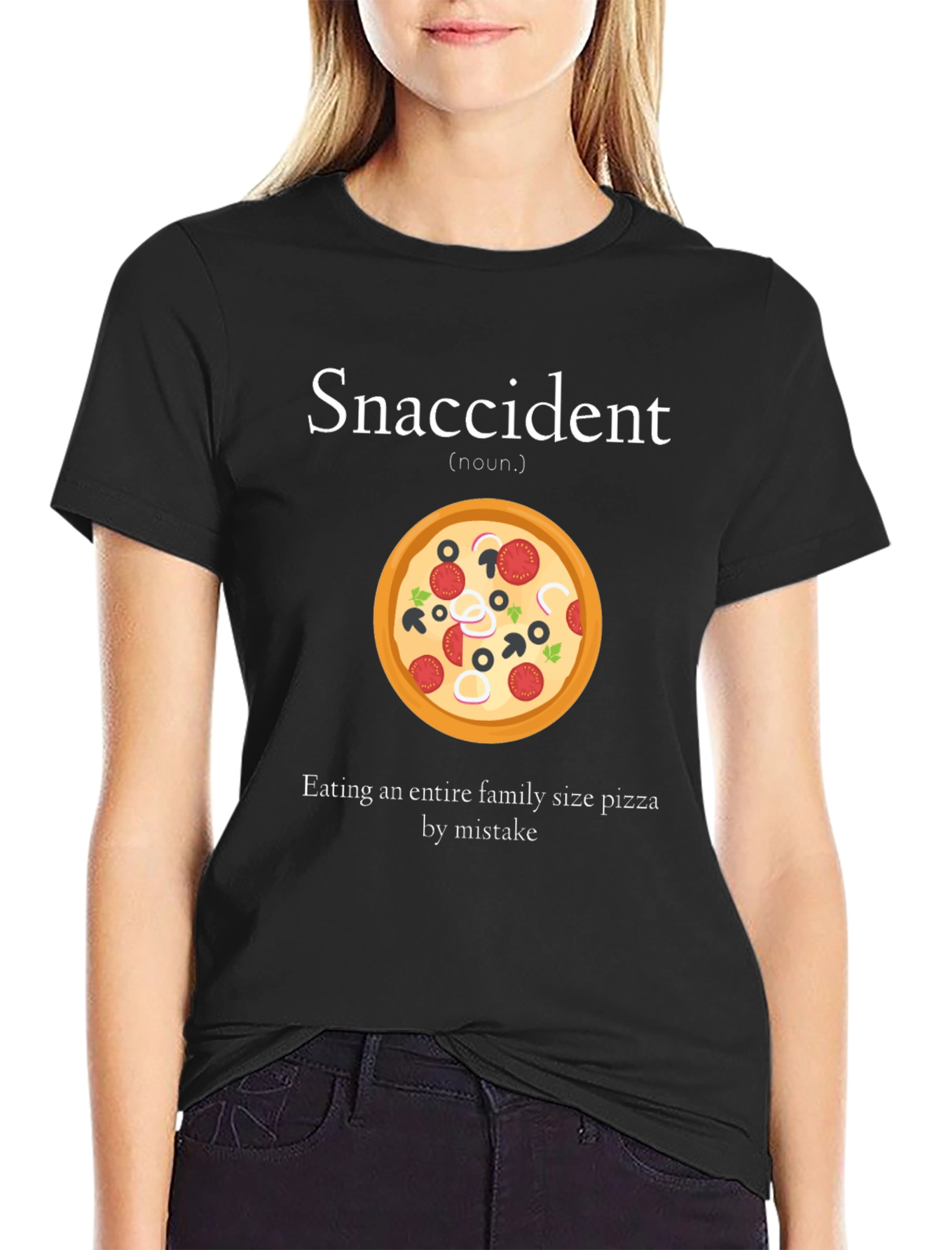 Snaccident Pizza Graphic T-Shirt