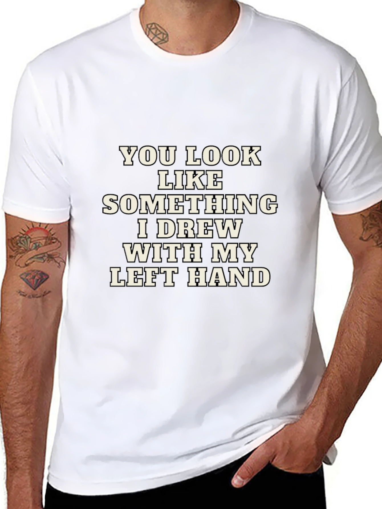 Funny Left-Handed Drawing T-Shirt