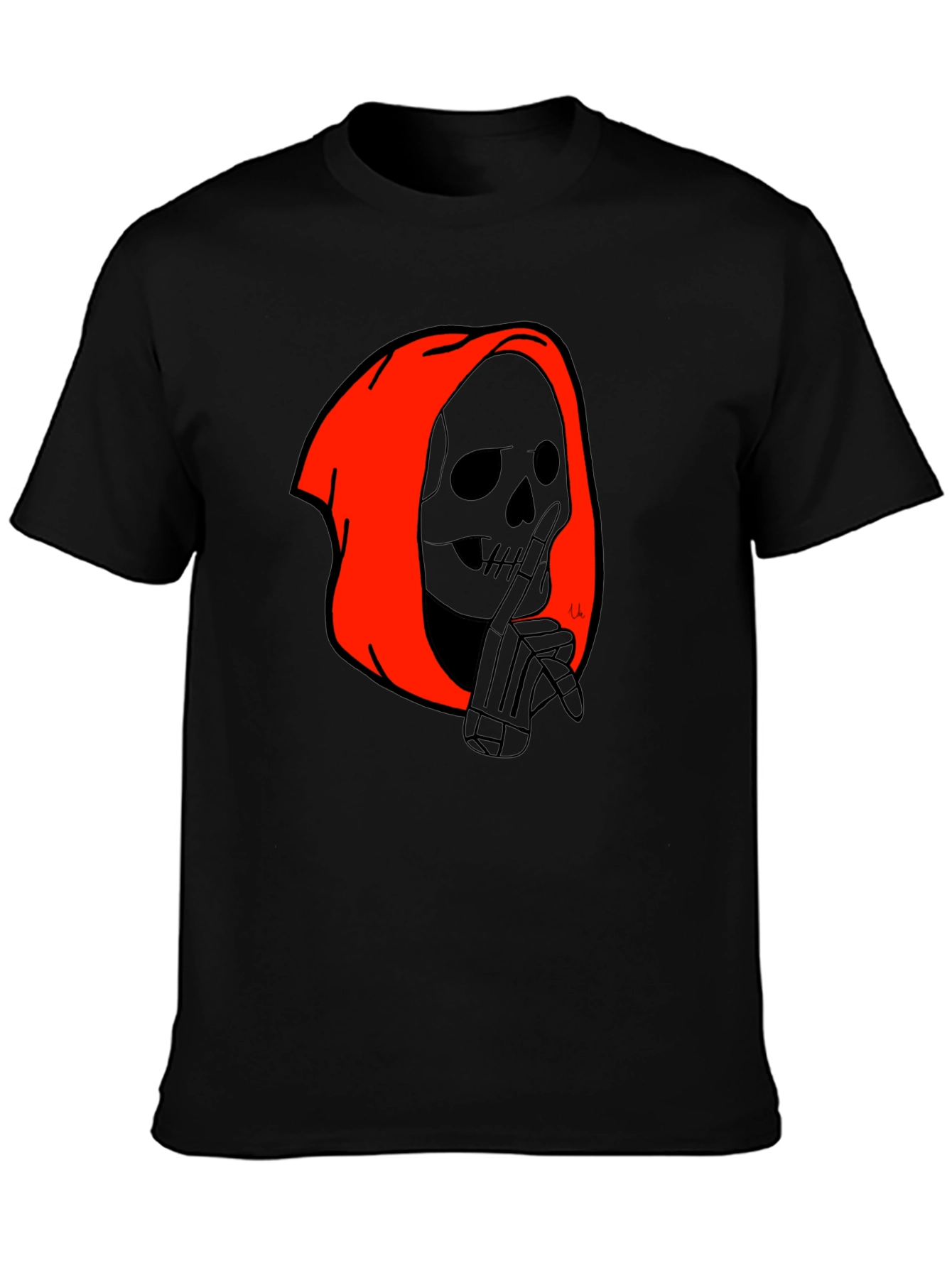 Grim Reaper Graphic Tee - Black
