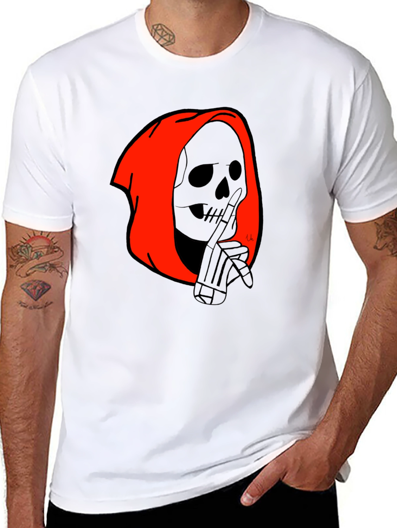Grim Reaper Graphic Tee - Black